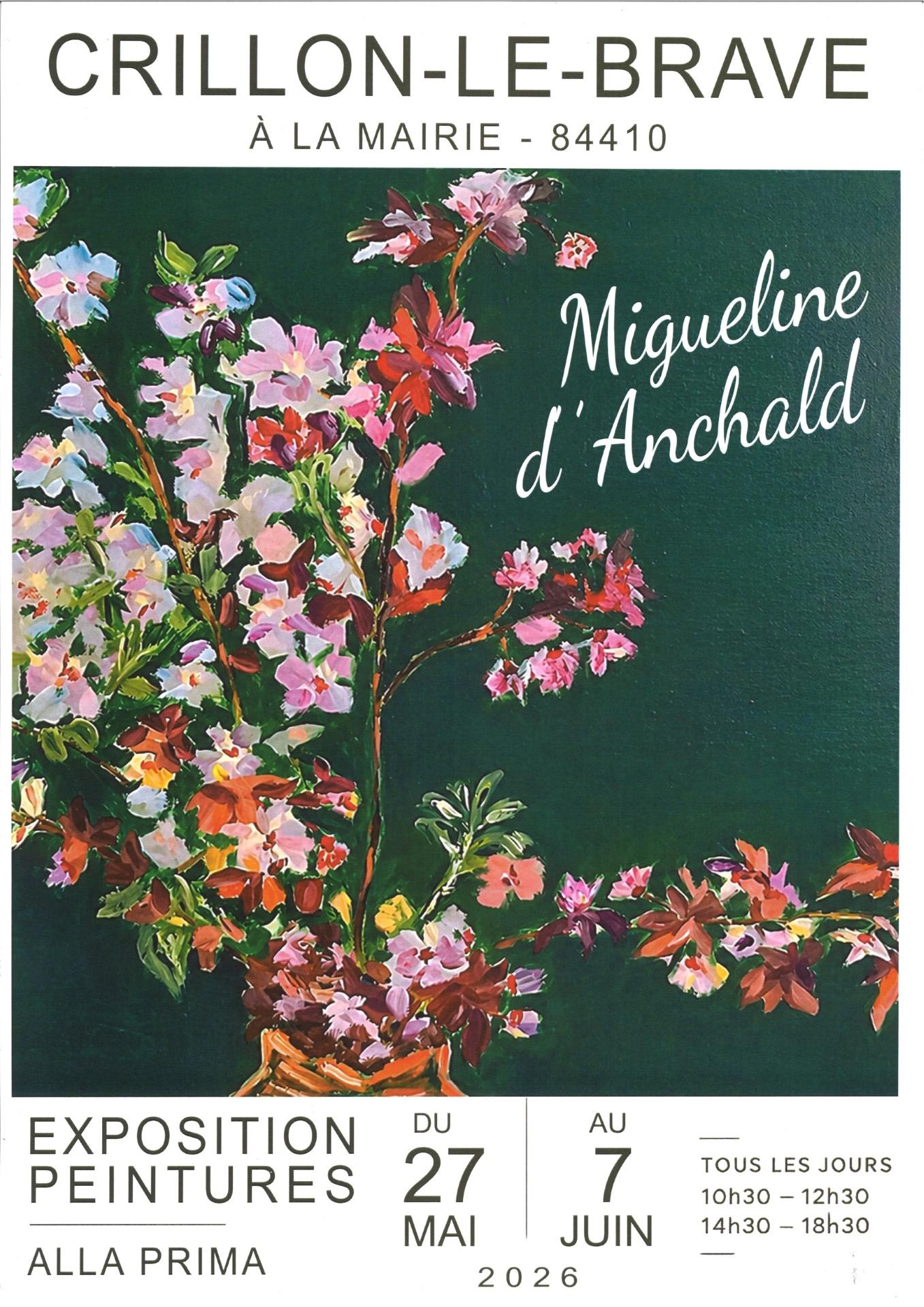 Exposition des peintures de Migueline d'Anchald