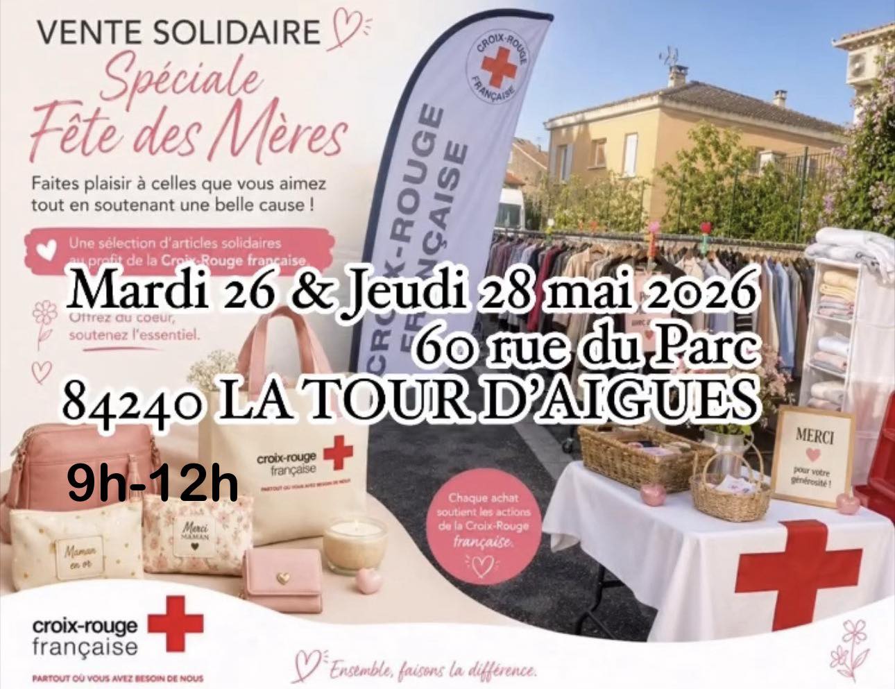 Vente solidaire sp�ciale F�te des M�res -Croix rouge -  La Tour d'Aigues