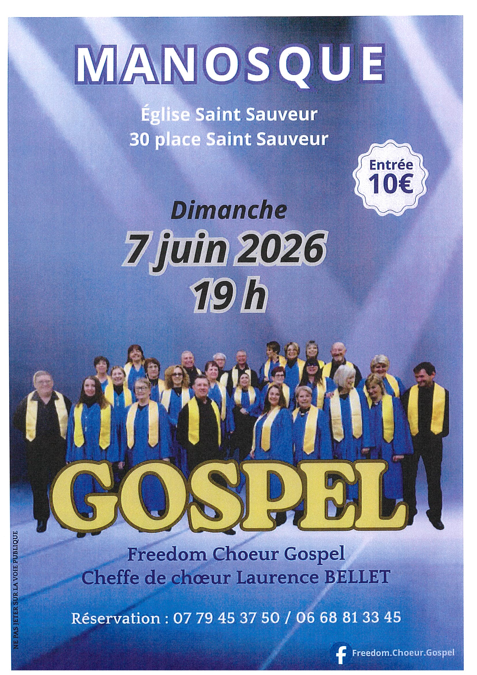 Concert Freedom Choeur Gospel