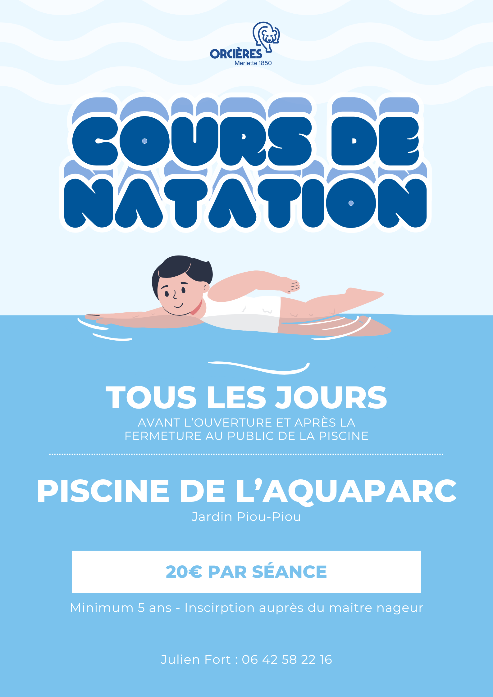 Cours de natation individuel
