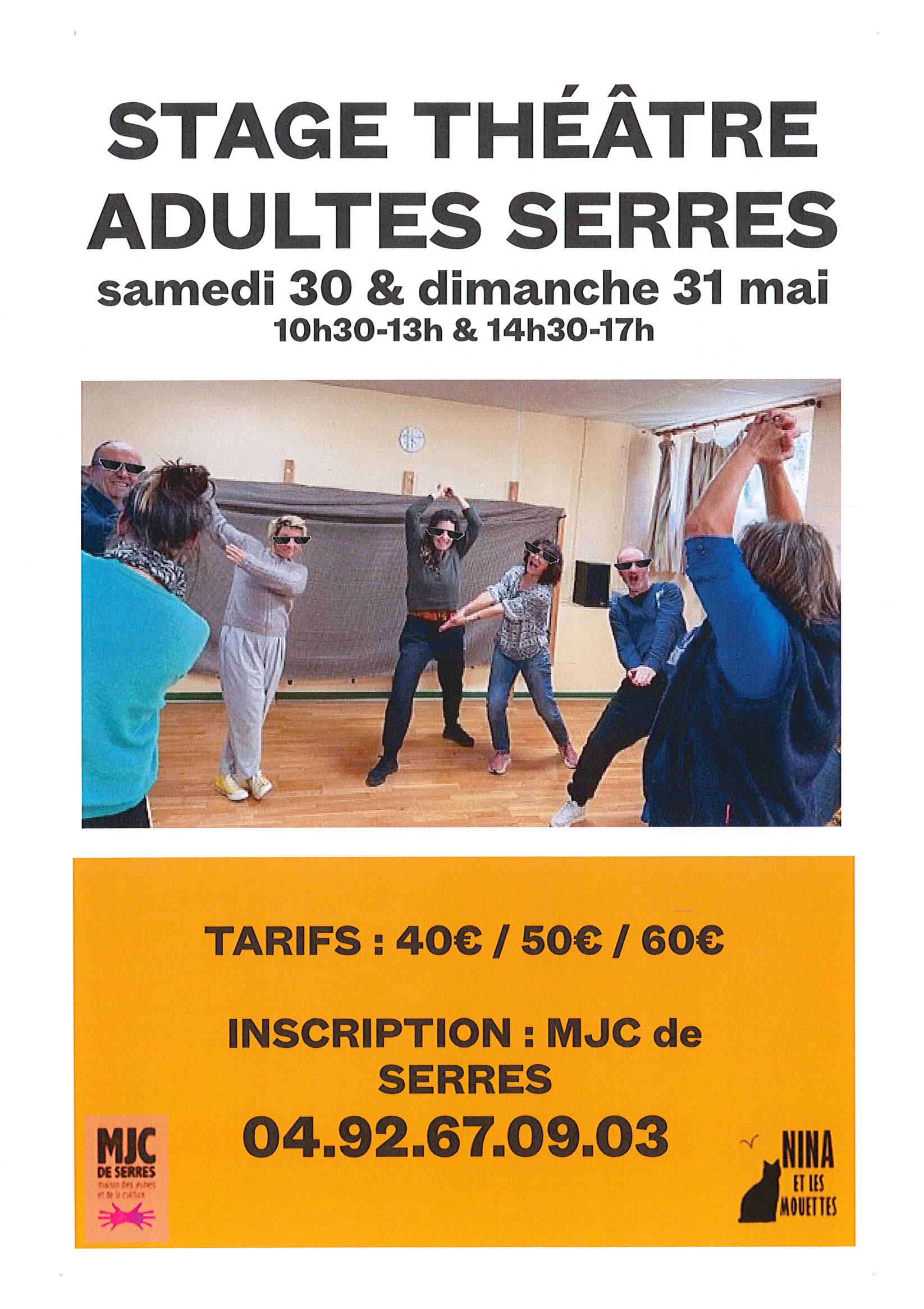 Stage de th��tre adultes