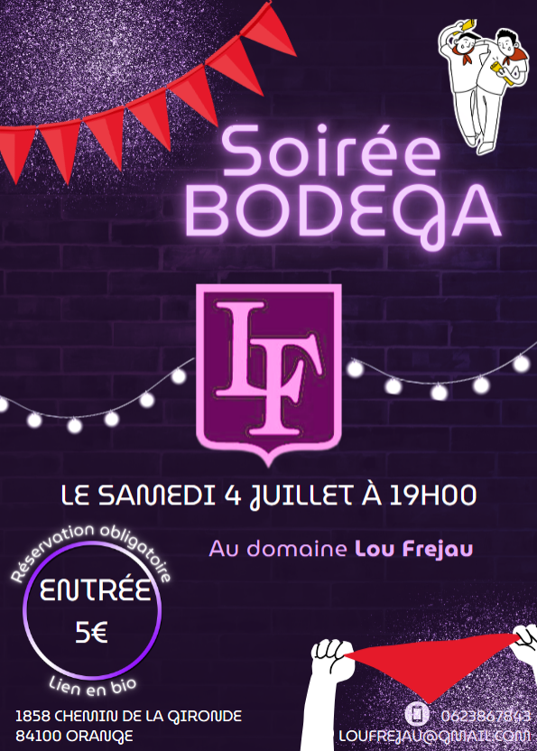 Soir�e bodega au domaine Lou Frejau