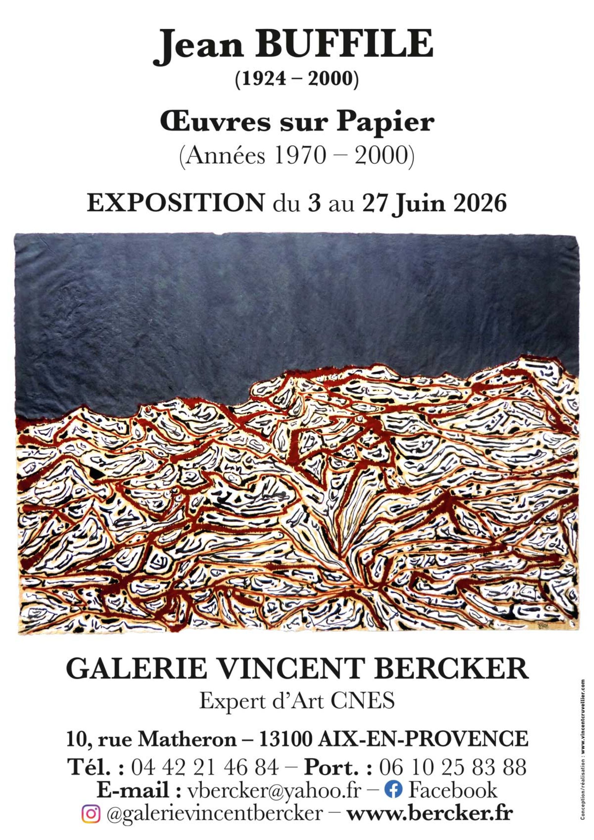 Exposition : �uvres sur papier - Jean Buffile (1924-2000)