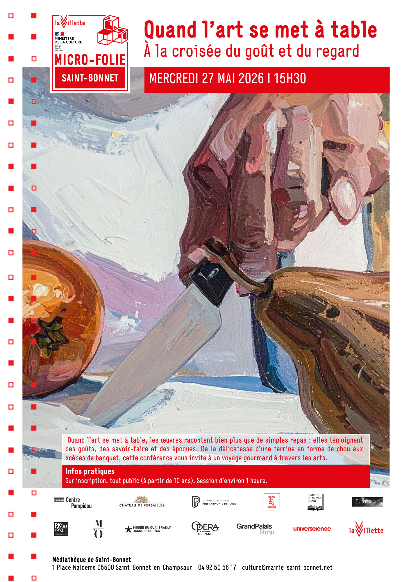 Micro Folie : Quand l'art se met � table, � la crois�e du go�t et du regard