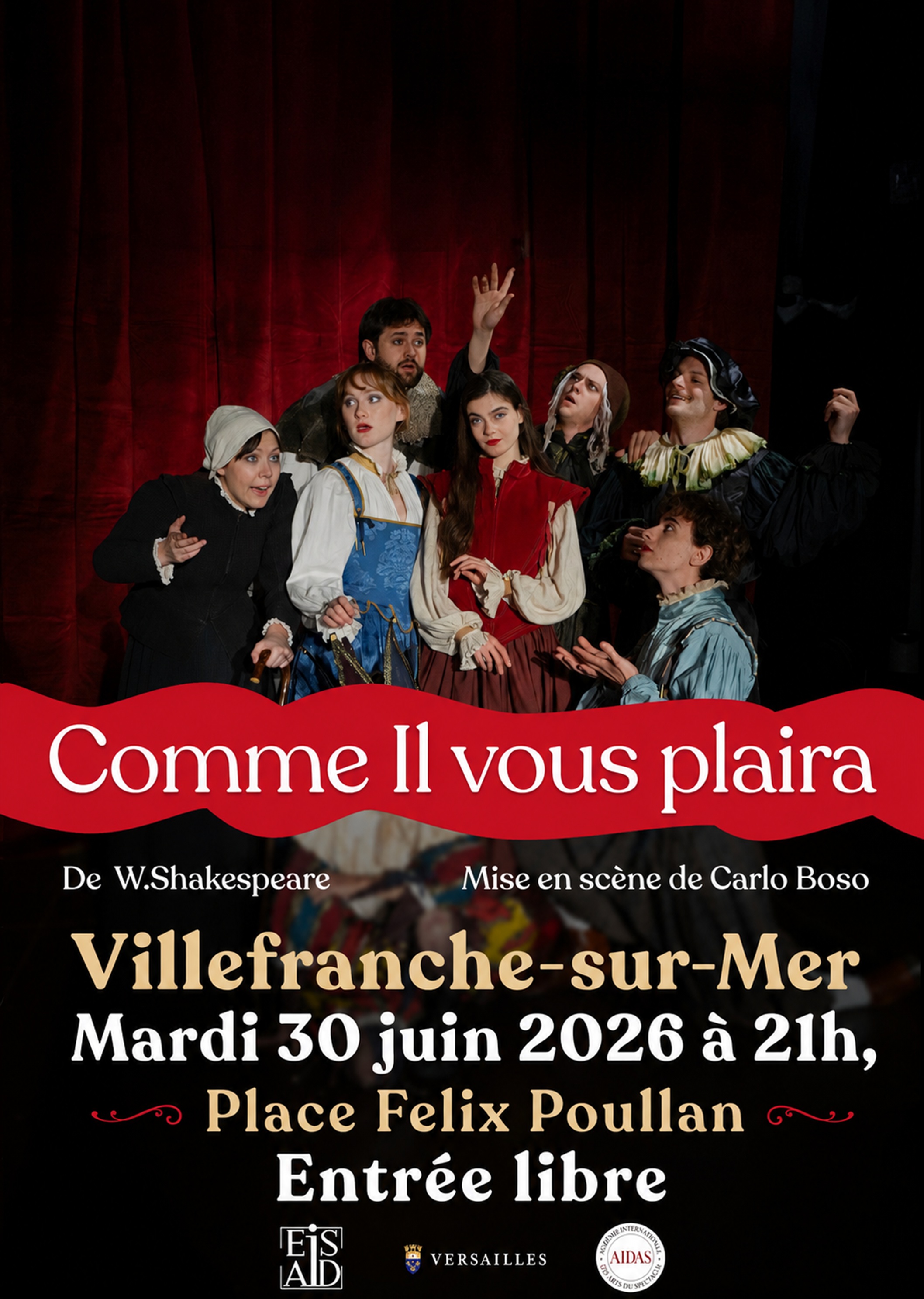 Repr�sentation th��trale : Comme il vous plaira