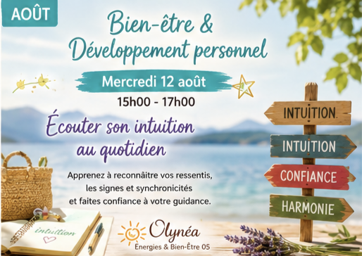 Atelier Bien-�tre & D�veloppement personnel  : �couter son intuition au quotidien