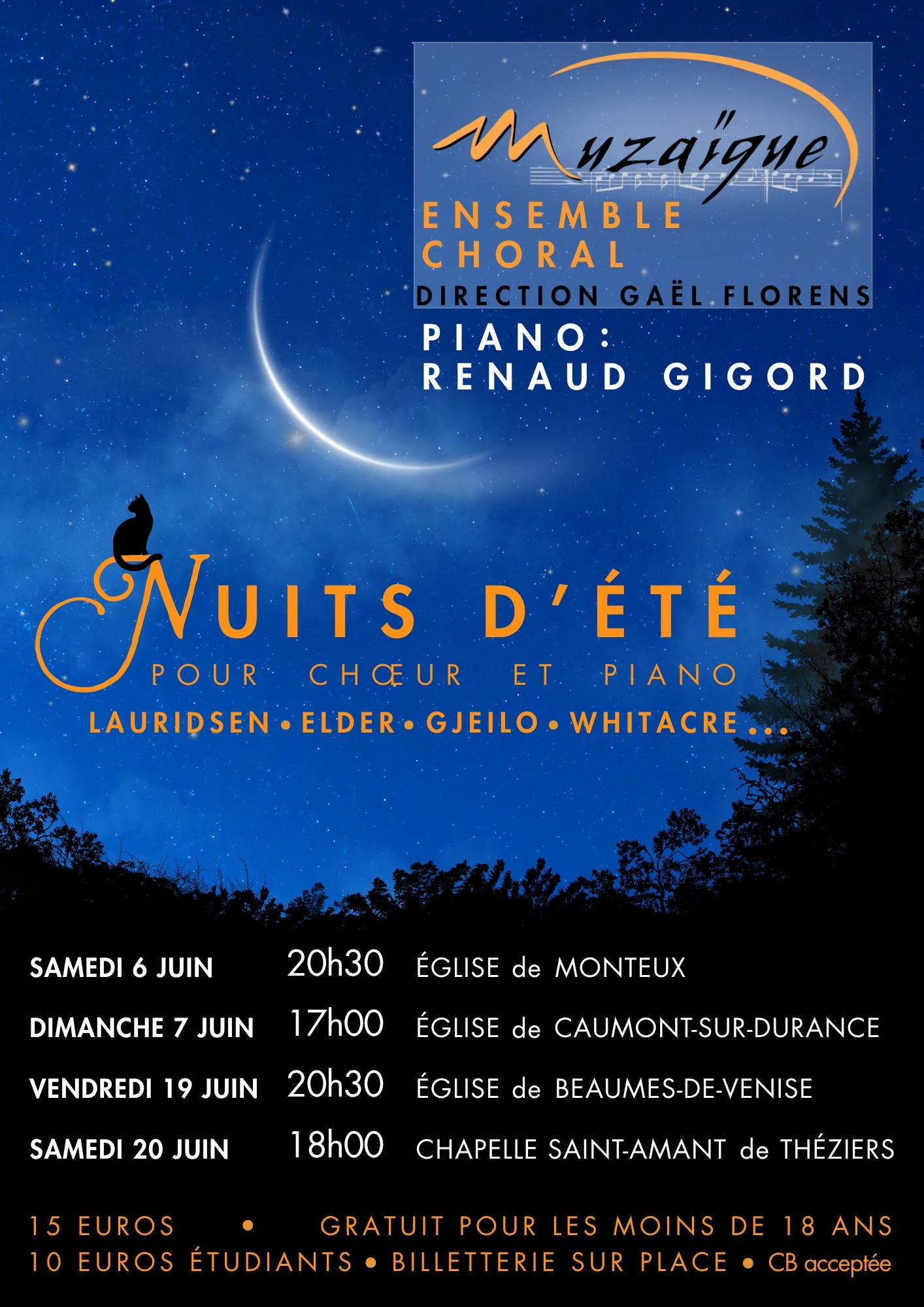 Concert : Nuits d'�t� pour choeur et piano