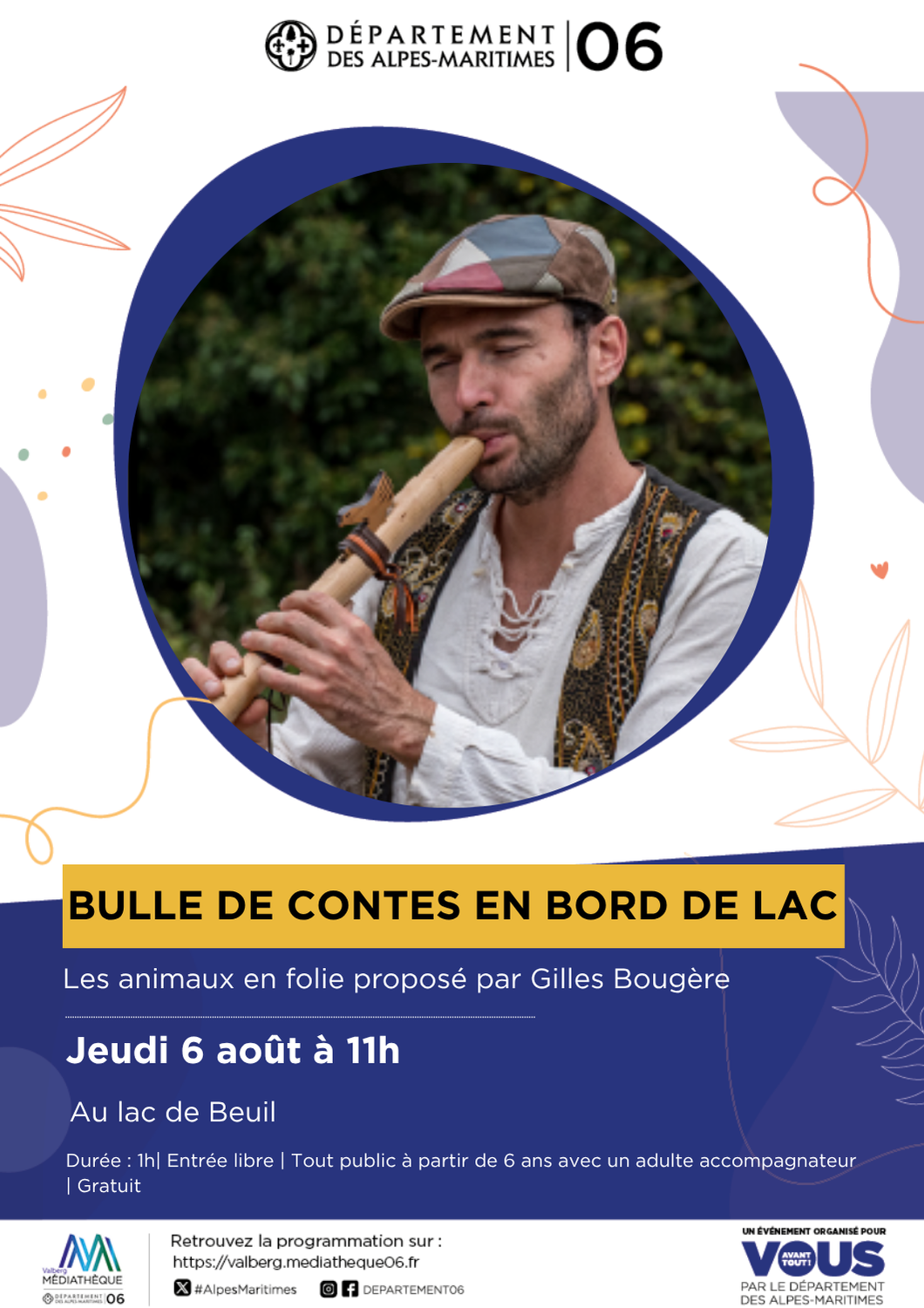 Bulle de contes au Lac de Beuil : les animaux en folie