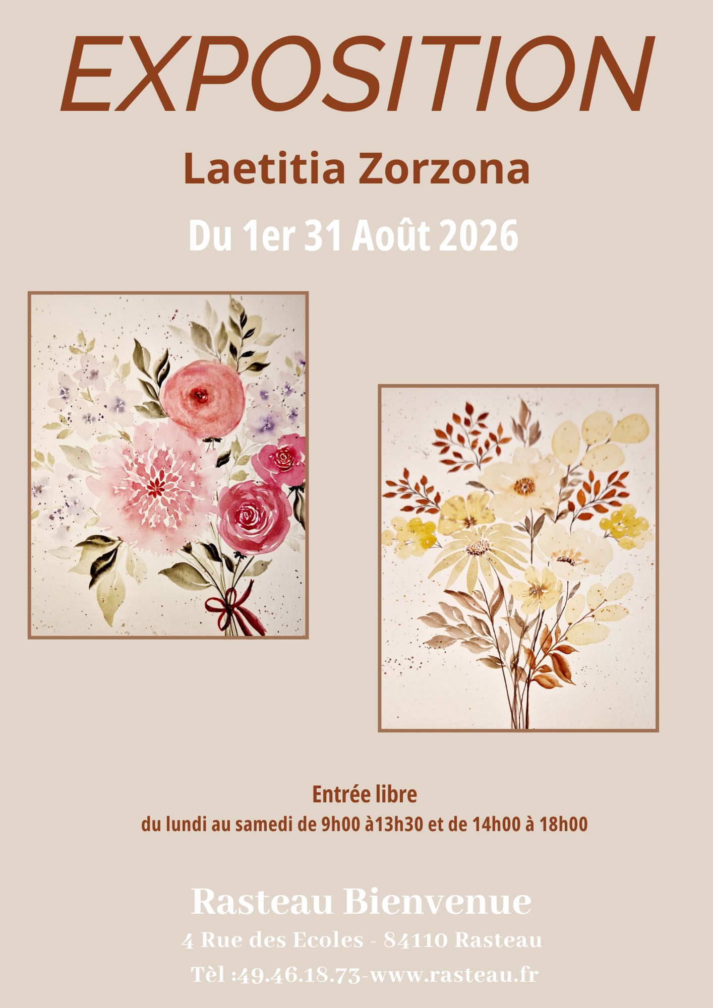 Exposition de Peinture Laetitia Zorzona
