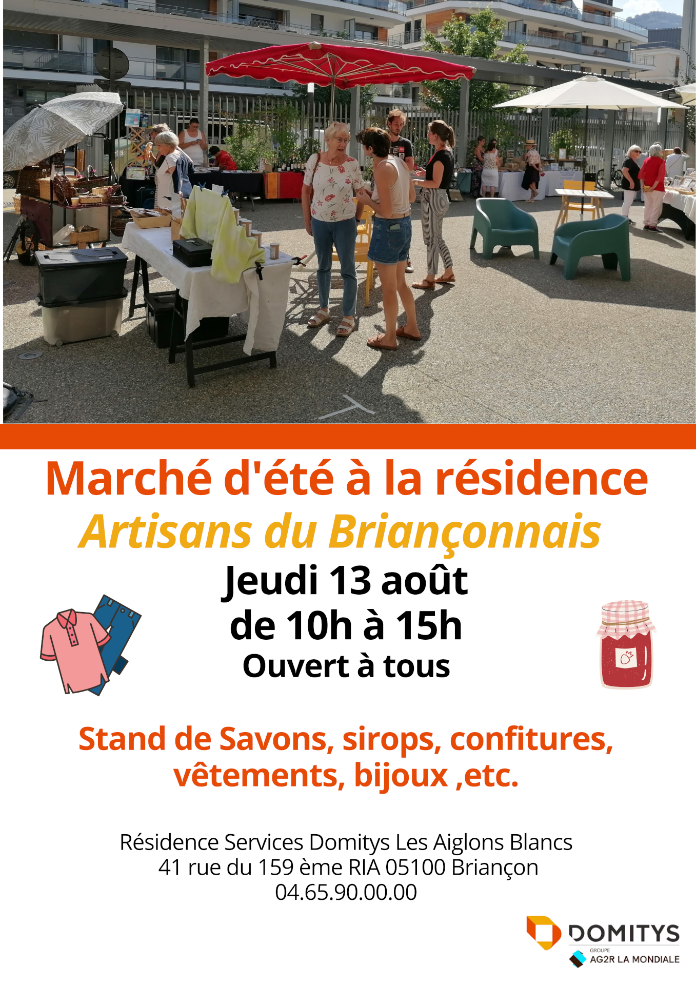 March� d'�t� � la R�sidence Domitys