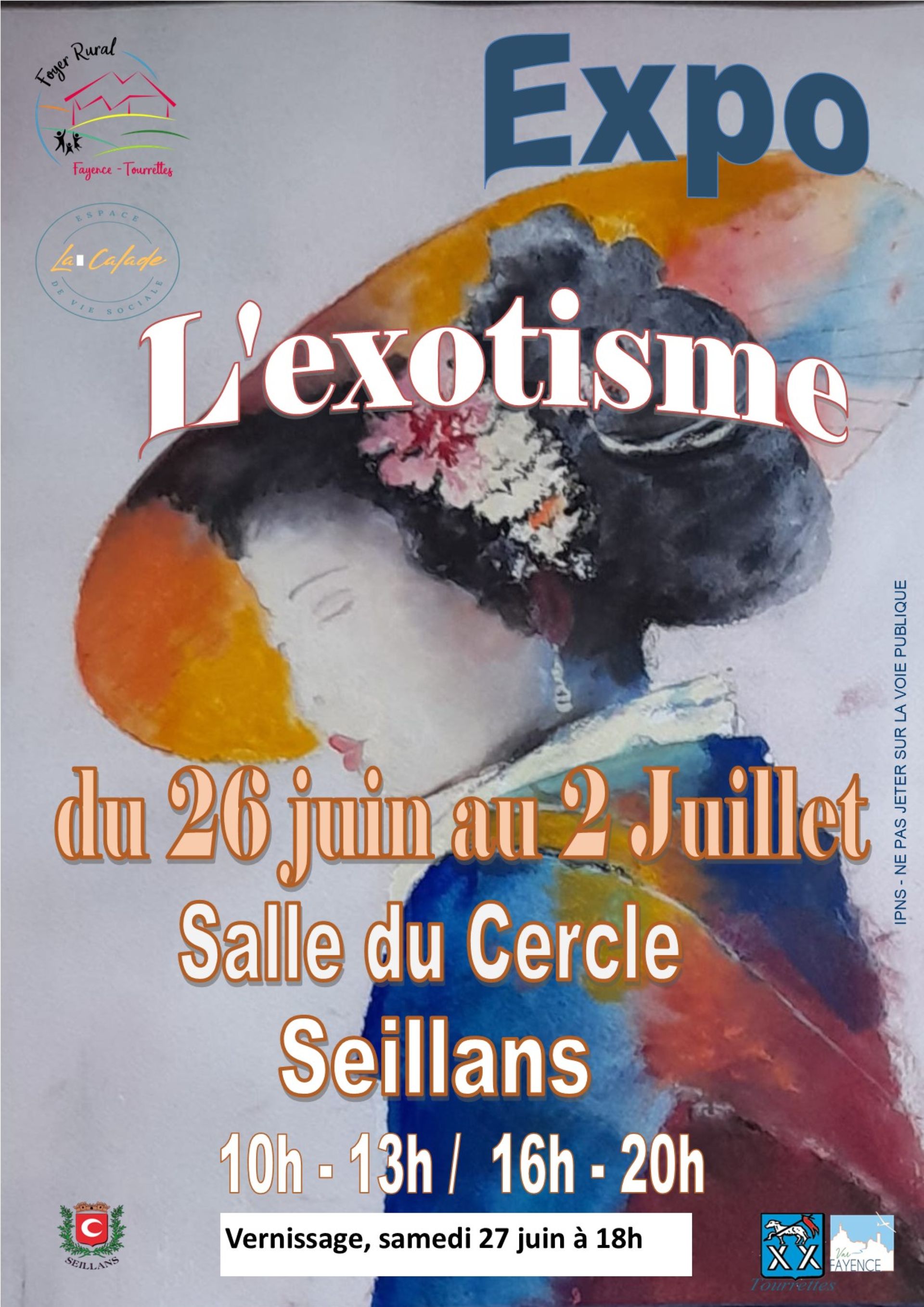 Exposition collective de peinture - foyer rural Fayence-Tourrettes