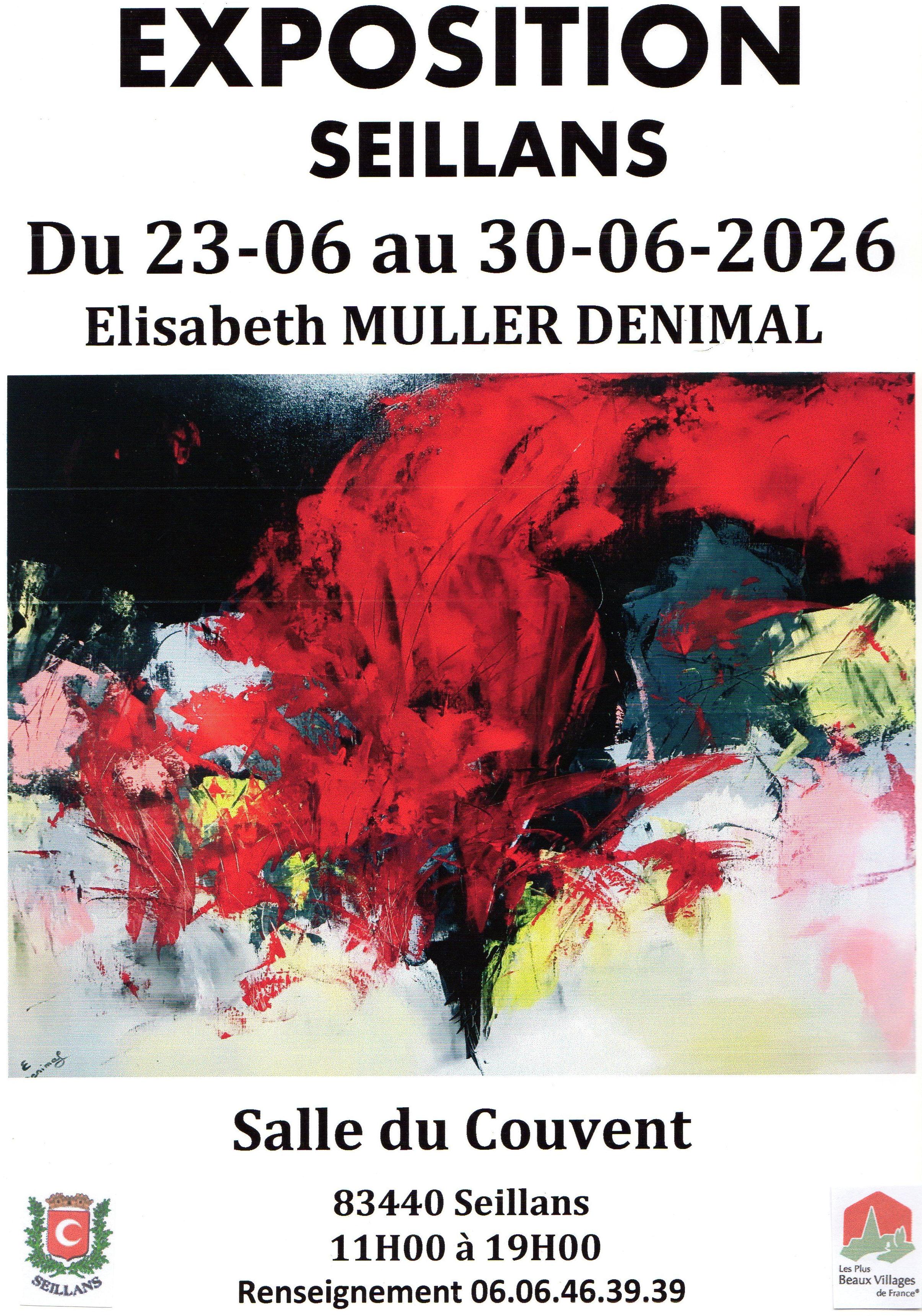 Exposition de peinture Elisabeth MULLER DENIMAL