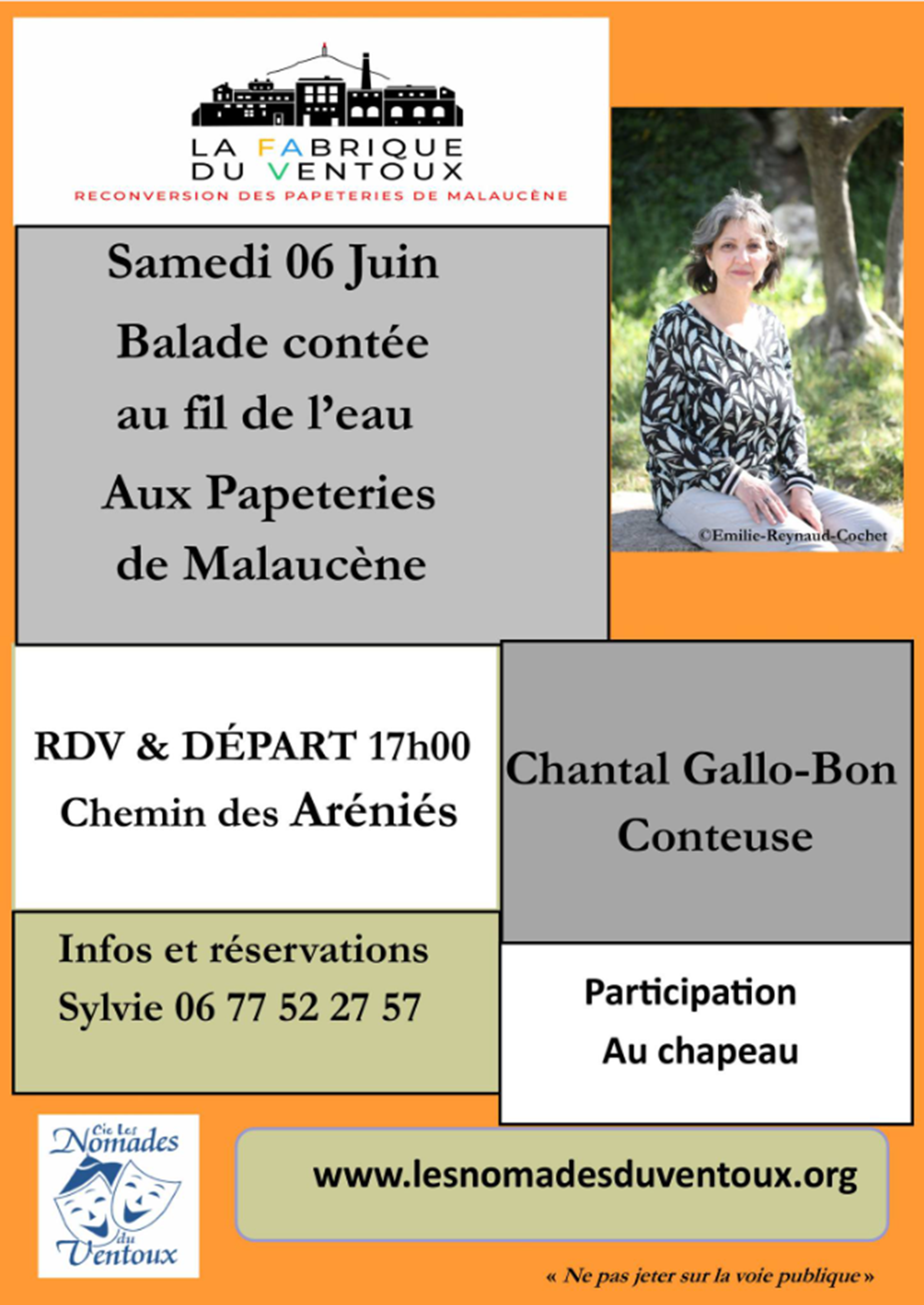 Balade cont�e au fil de l'eau avec Chantal Gallo Bon