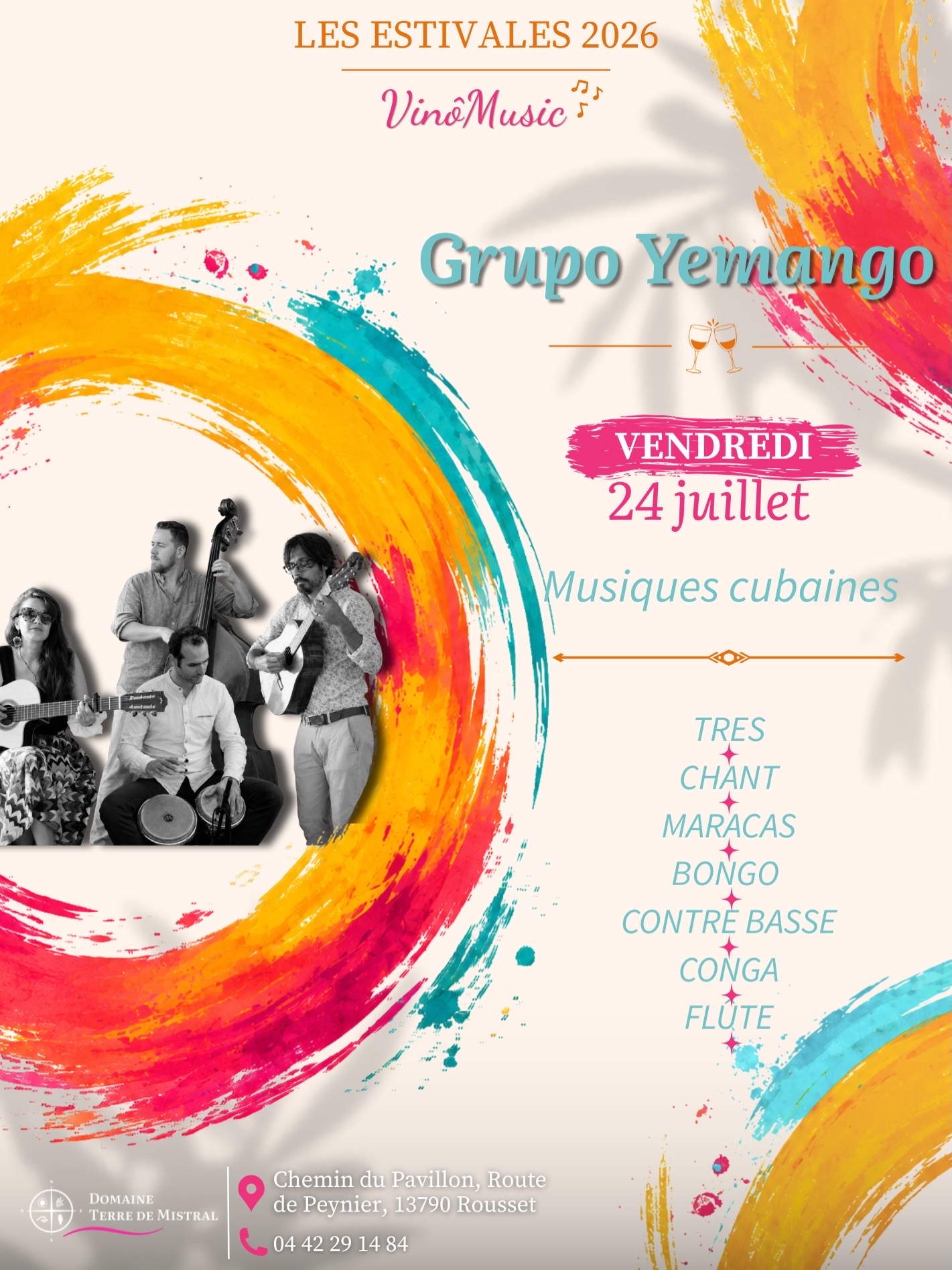 Estivales Vin�music au Domaine Terre de Mistral - Grupo Yemango