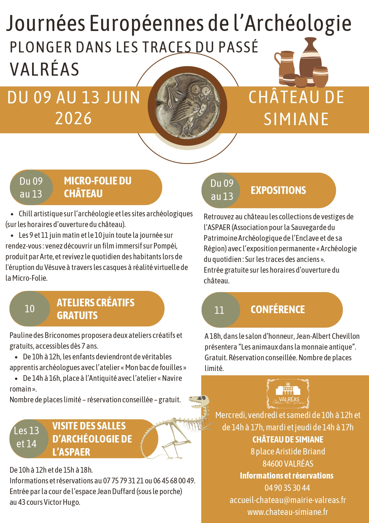 Les Journ�es europ�ennes de l'arch�ologie au Ch�teau