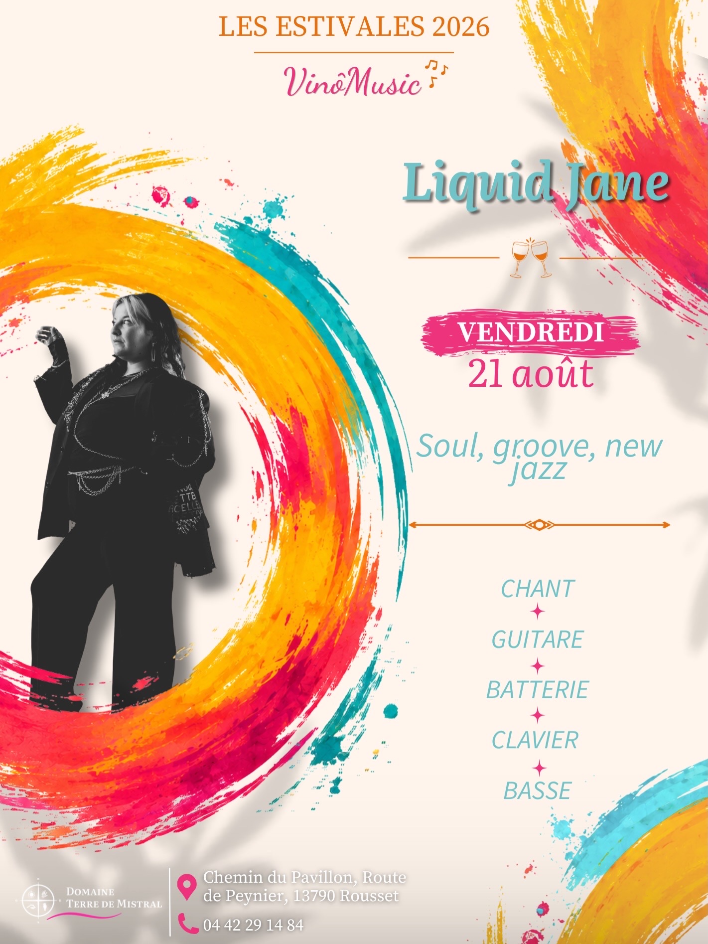 Estivales Vin�music au Domaine Terre de Mistral - Liquid Jane