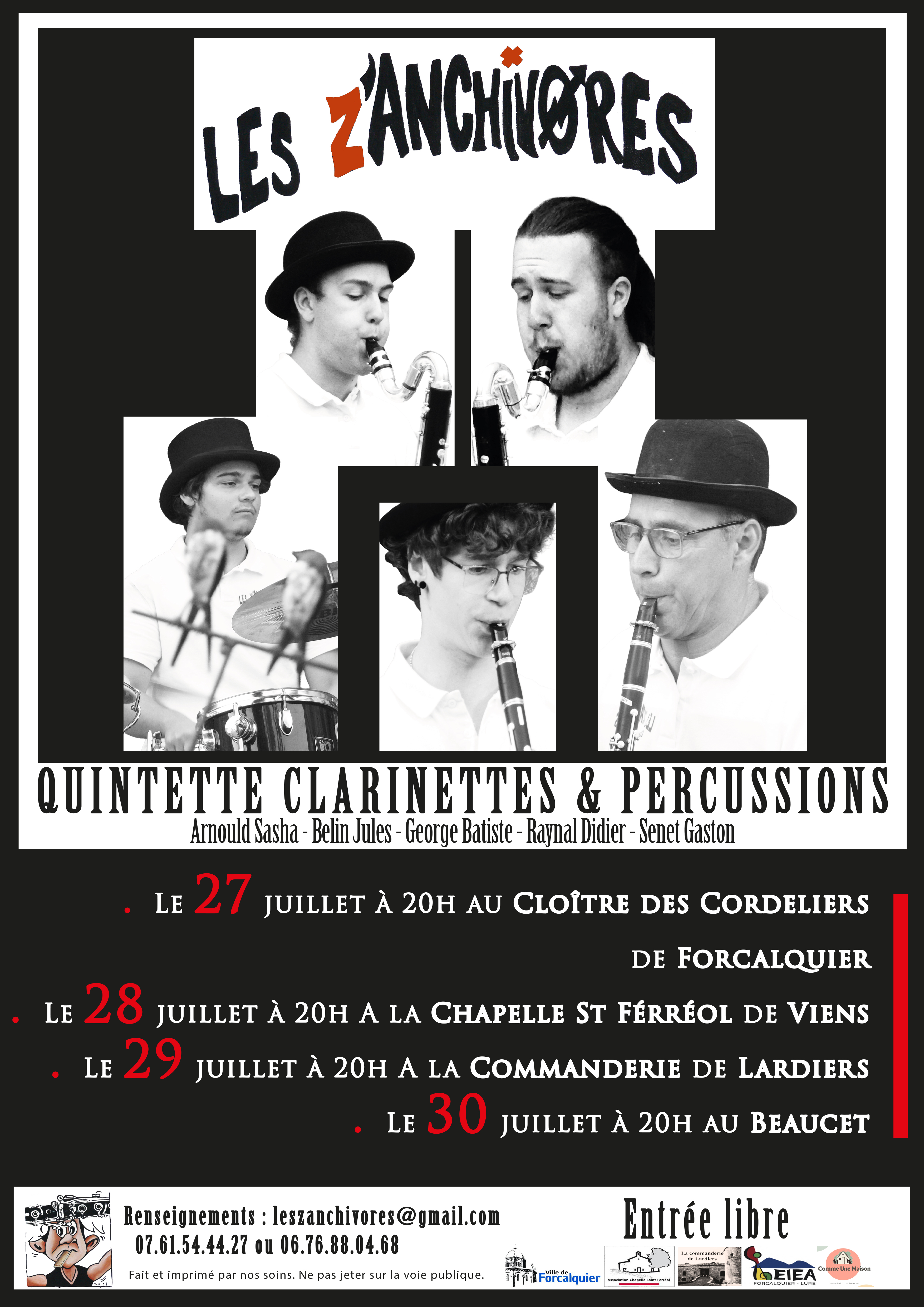 Les Z'Anchivores en concert