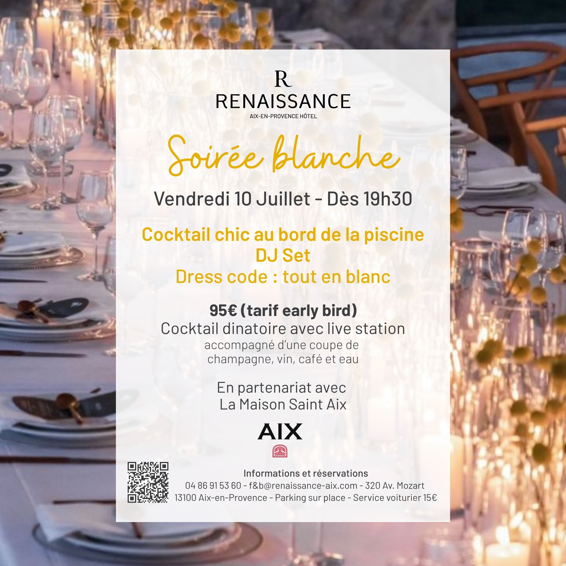 Soir�e Blanche � l'H�tel Renaissance
