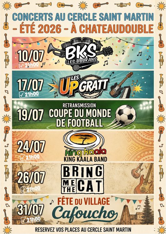 Concerts Cercle Saint Martin 2026