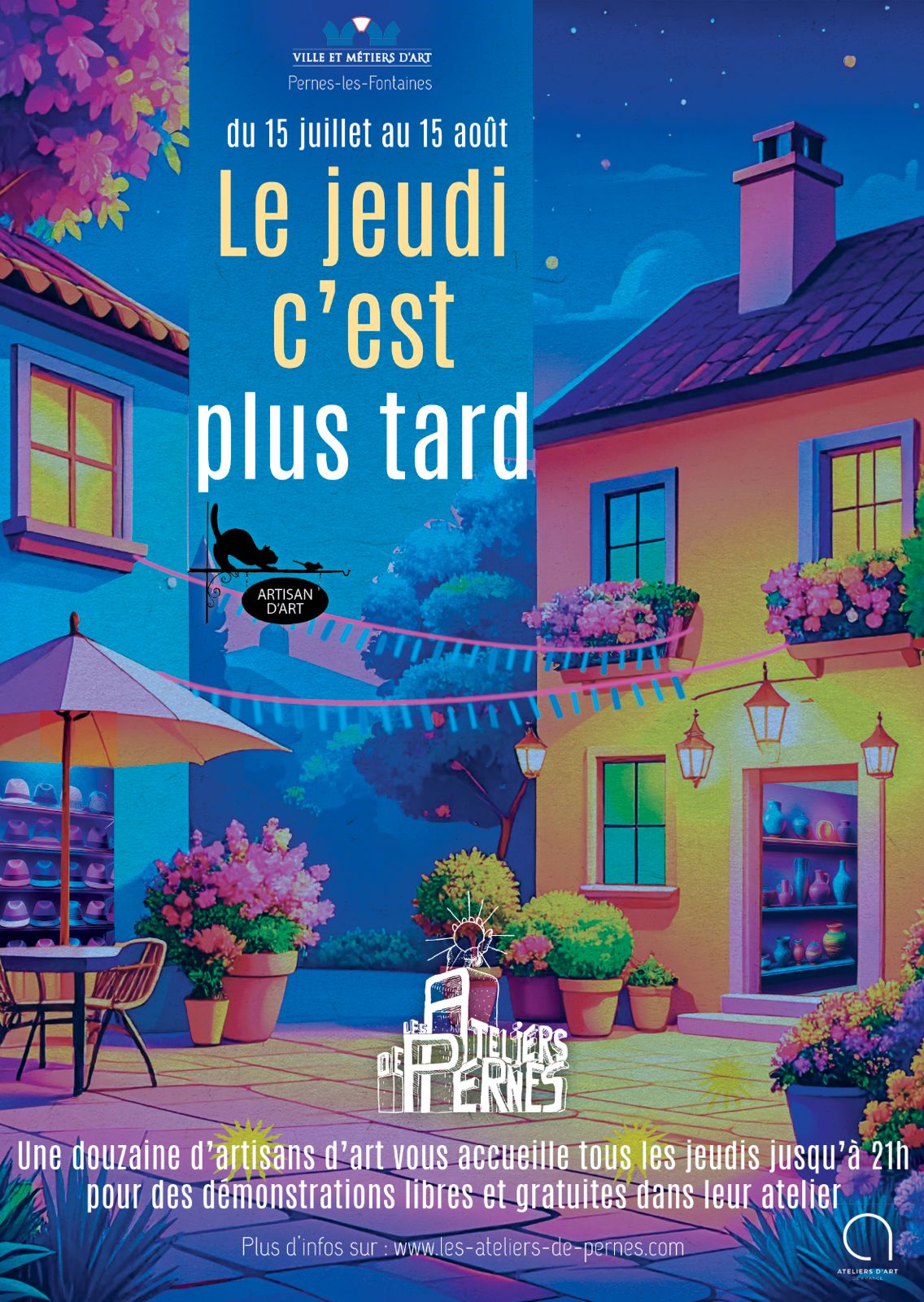 Ateliers d'artisanat d'art : ouverture �galement en soir�e !