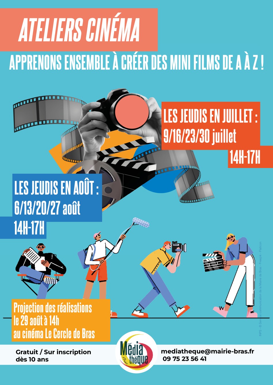 Atelier : Cin�ma ( � partir de 10 ans)