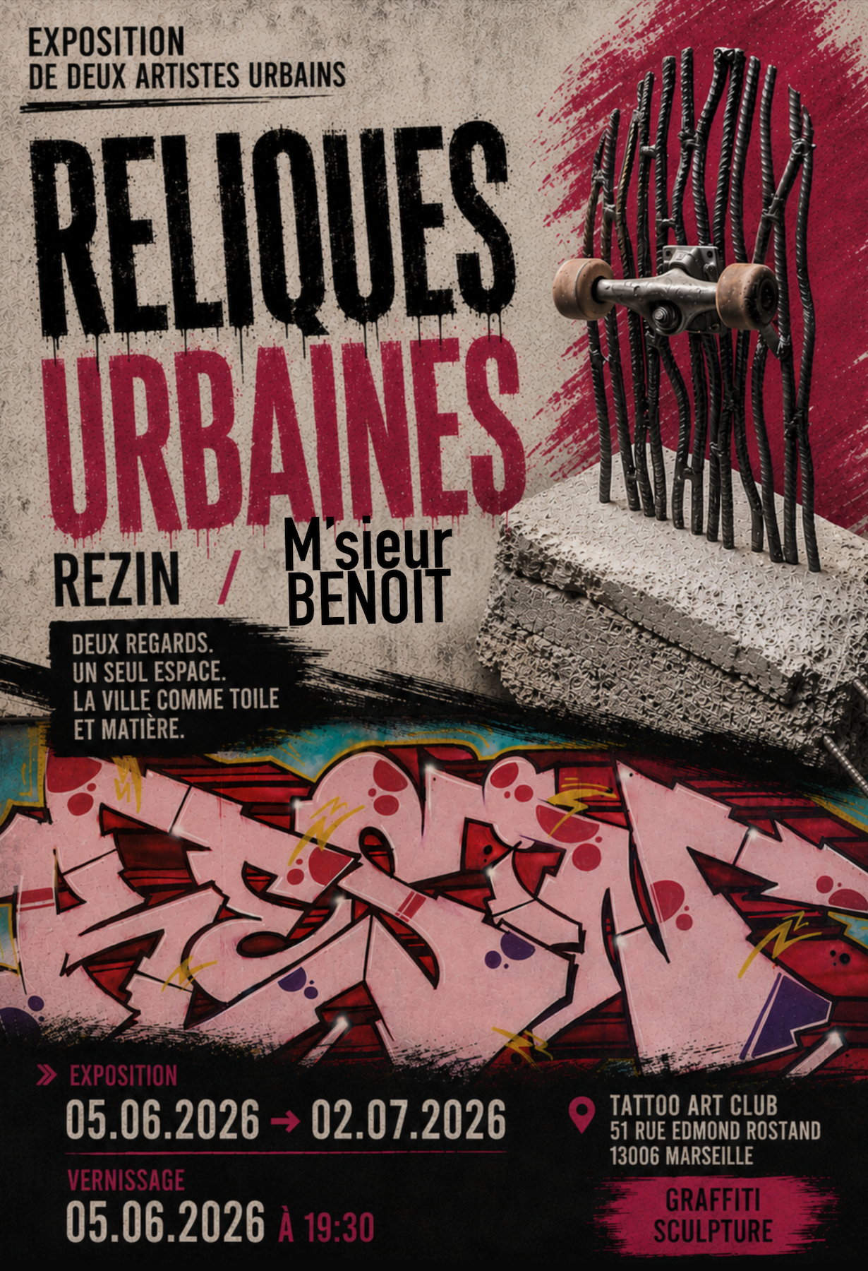 Exposition � Reliques Urbaines � - une proposition de M'Sieur BENOIT et REZIN