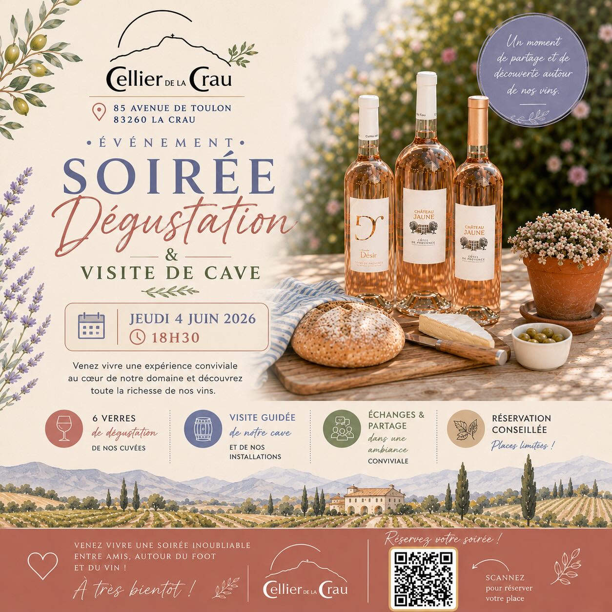 Soir�e d�gustation et visite de cave
