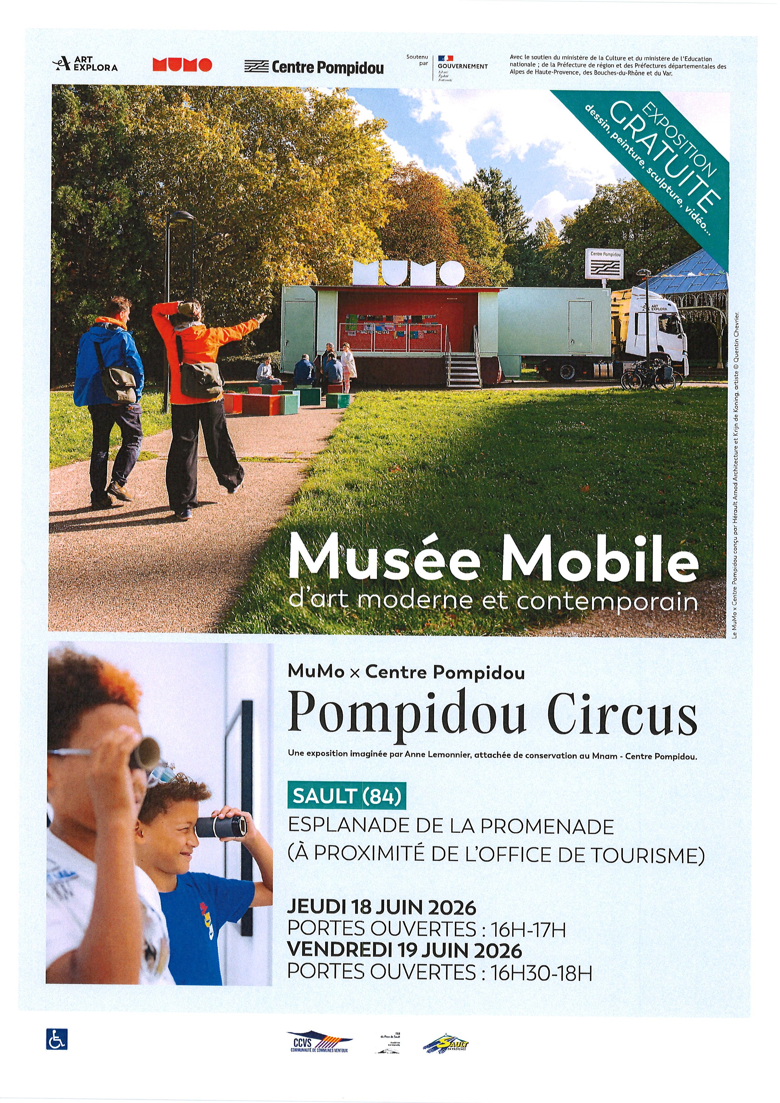 Mus�e mobile d'art moderne et contemporain � Sault