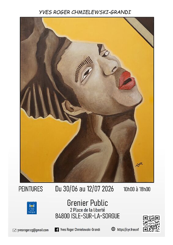 Exposition de peintures de Yves Roger Chmielewski-Grandi