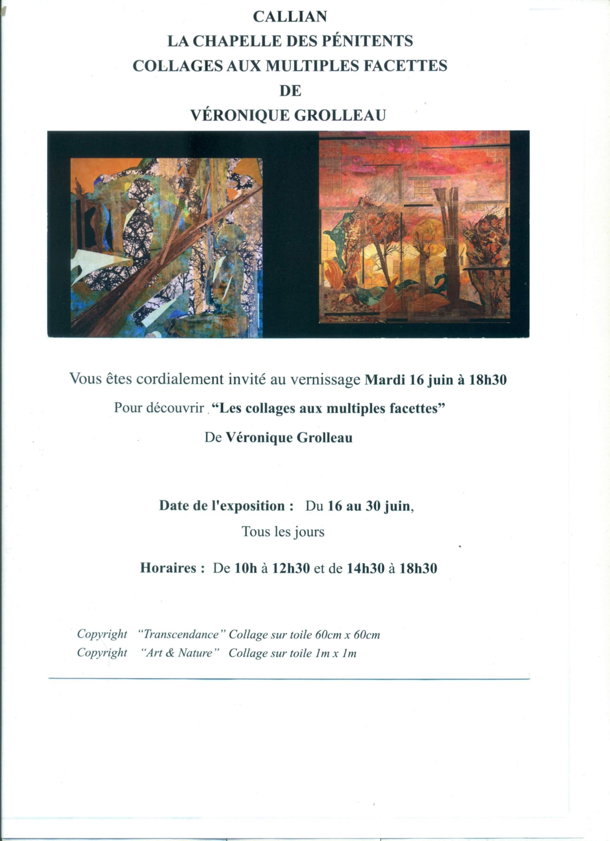 Exposition de collages aux multiples facettes