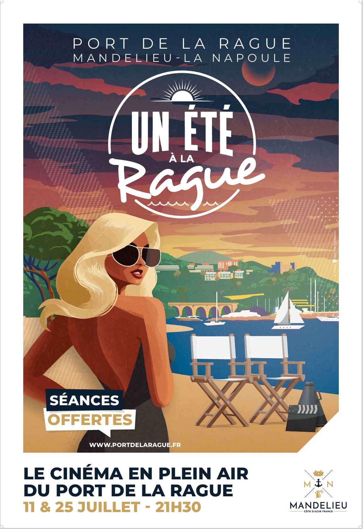 Cin�ma en plein air - Plage de la Rague
