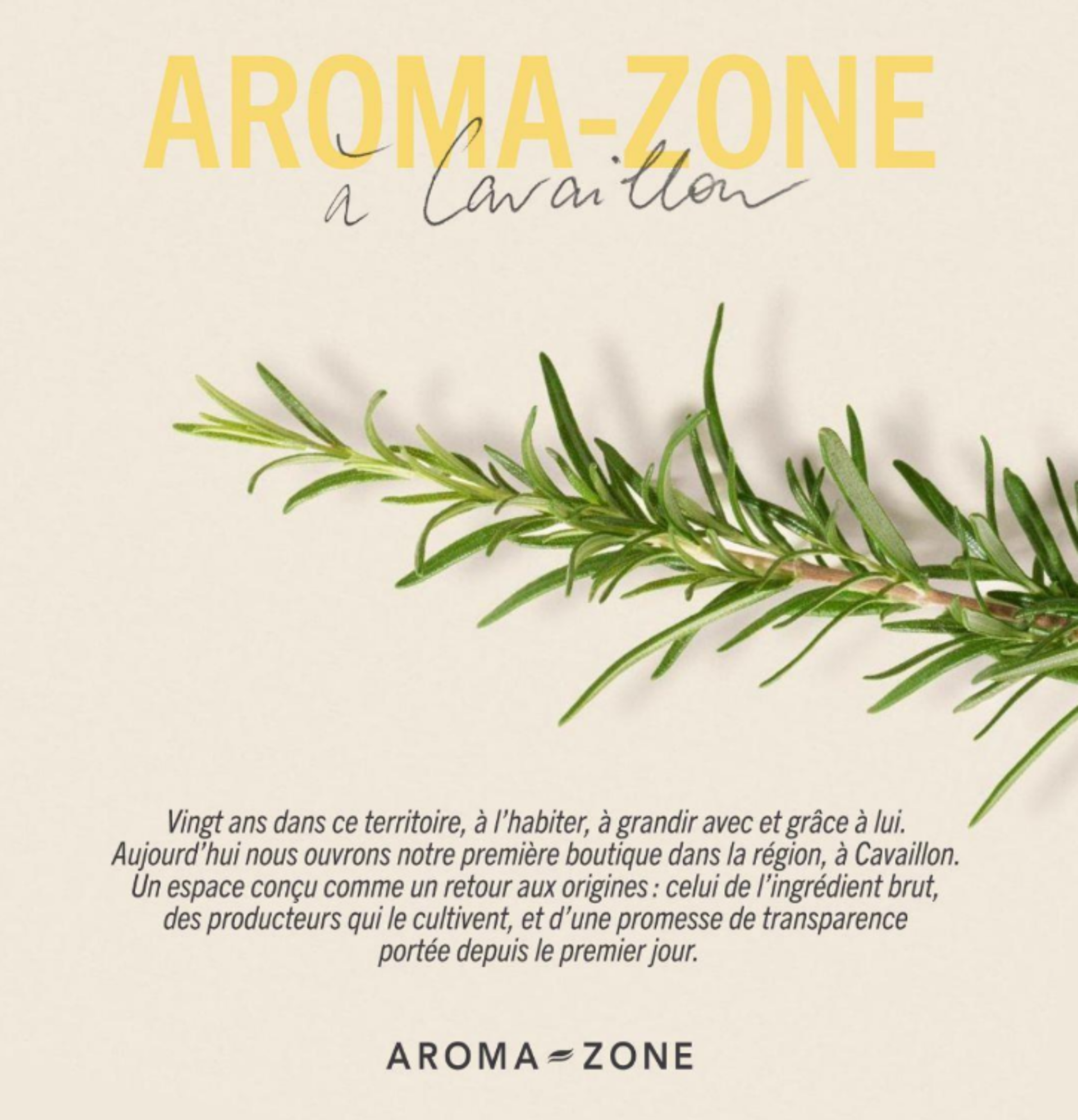Inauguration Aromazone