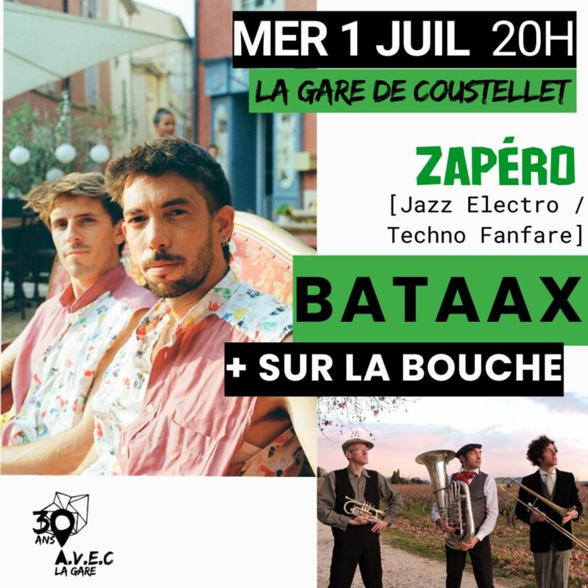 Zap�ro Concert BATAAX + SUR LA BOUCHE