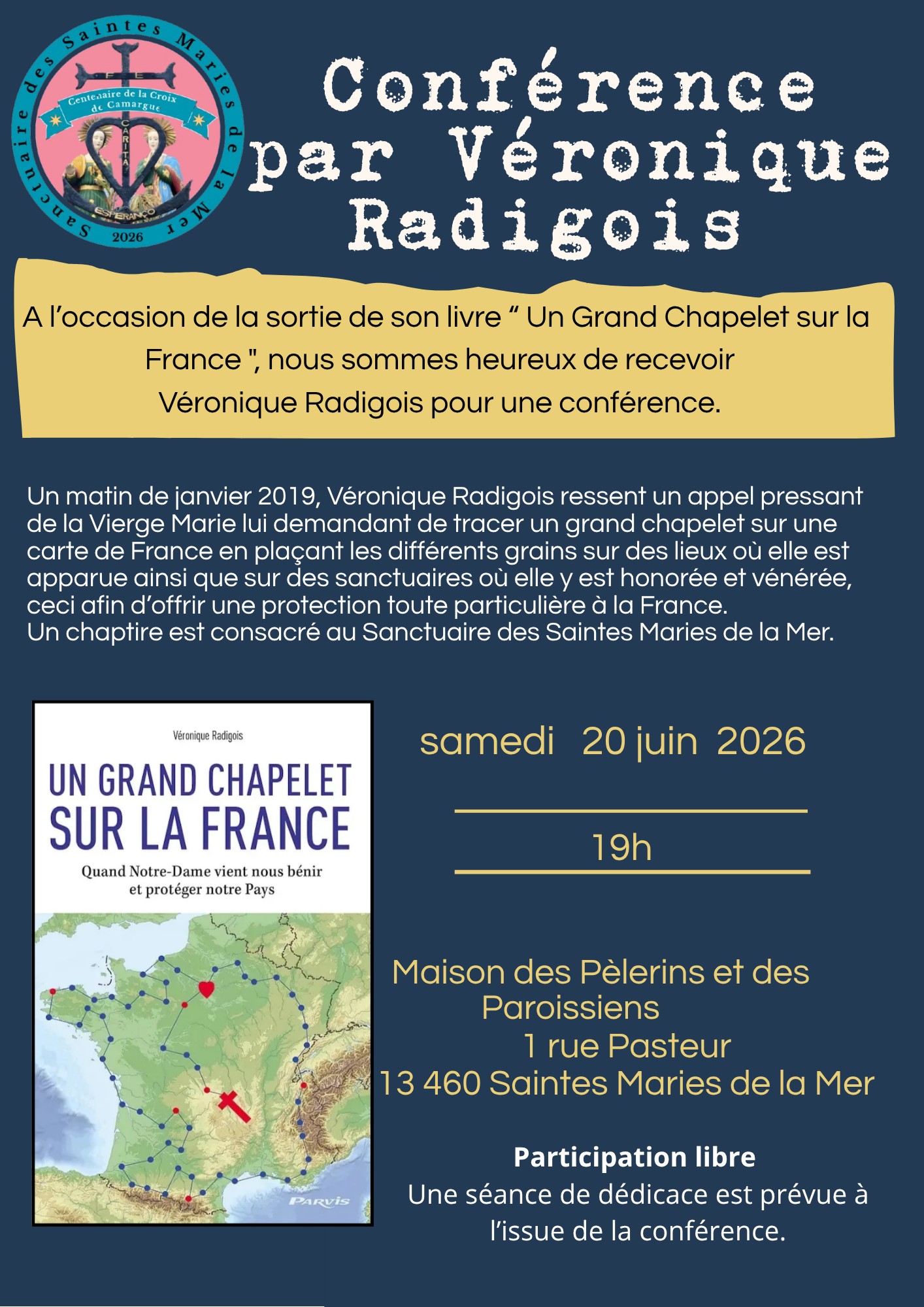 Conf�rence par V�ronique Radigois � l'occasion de la sortie de son livre 
