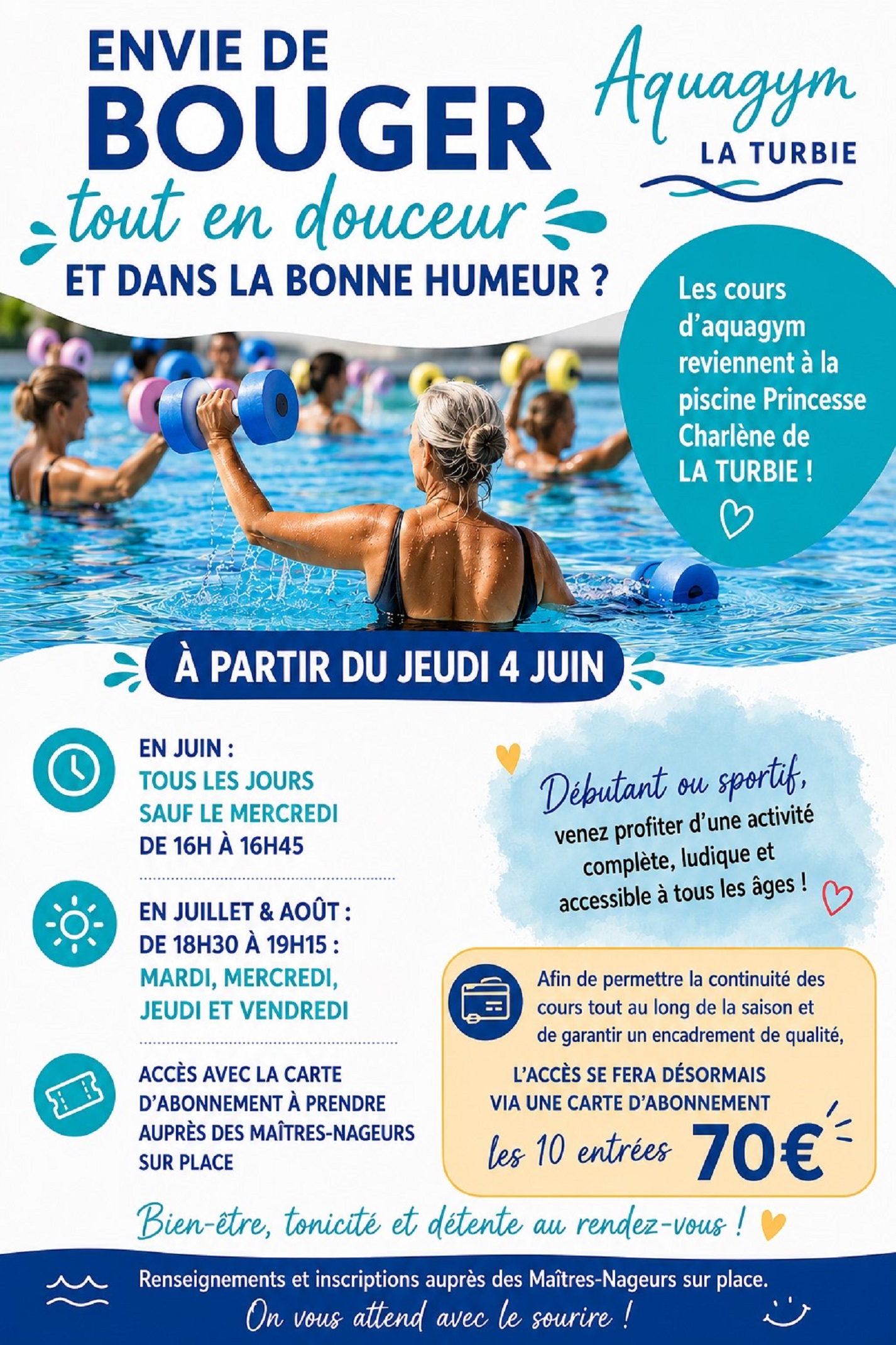 Aquagym � La Turbie