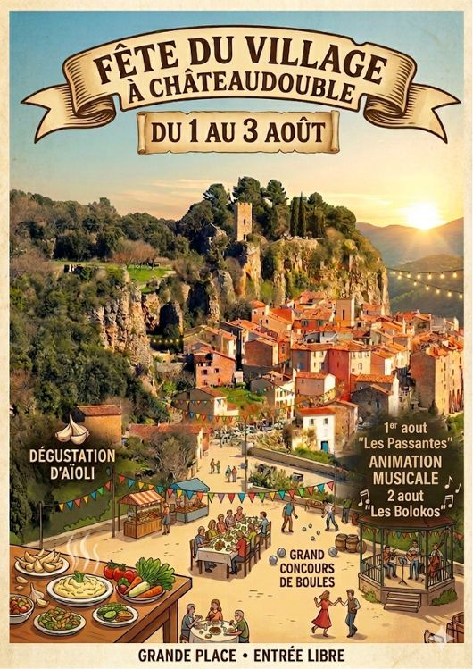 F�te du village � Ch�teaudouble