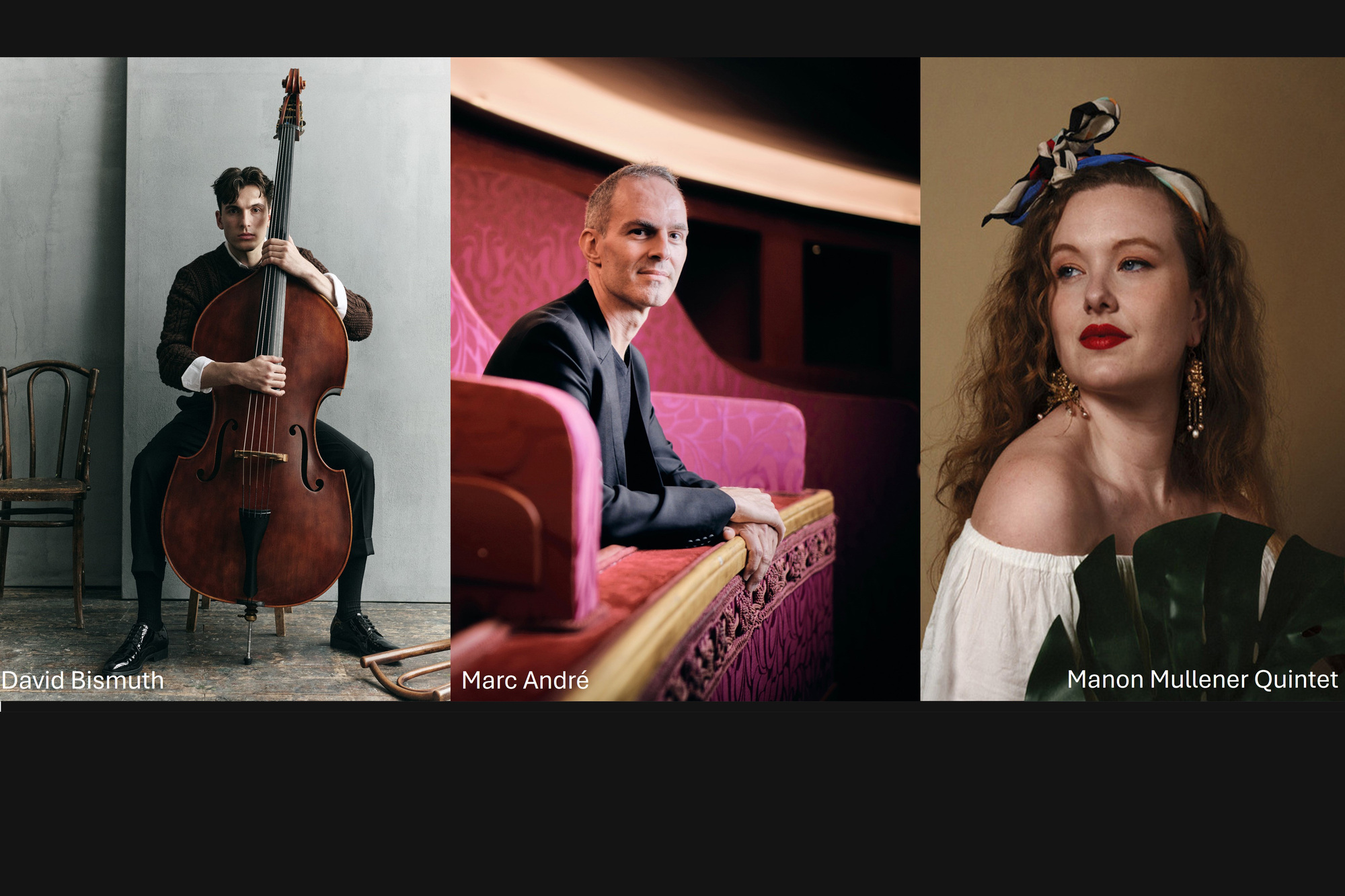 Marc ANDR�, contrebasse David BISMUTH, piano / MANON MULLENER QUINTET