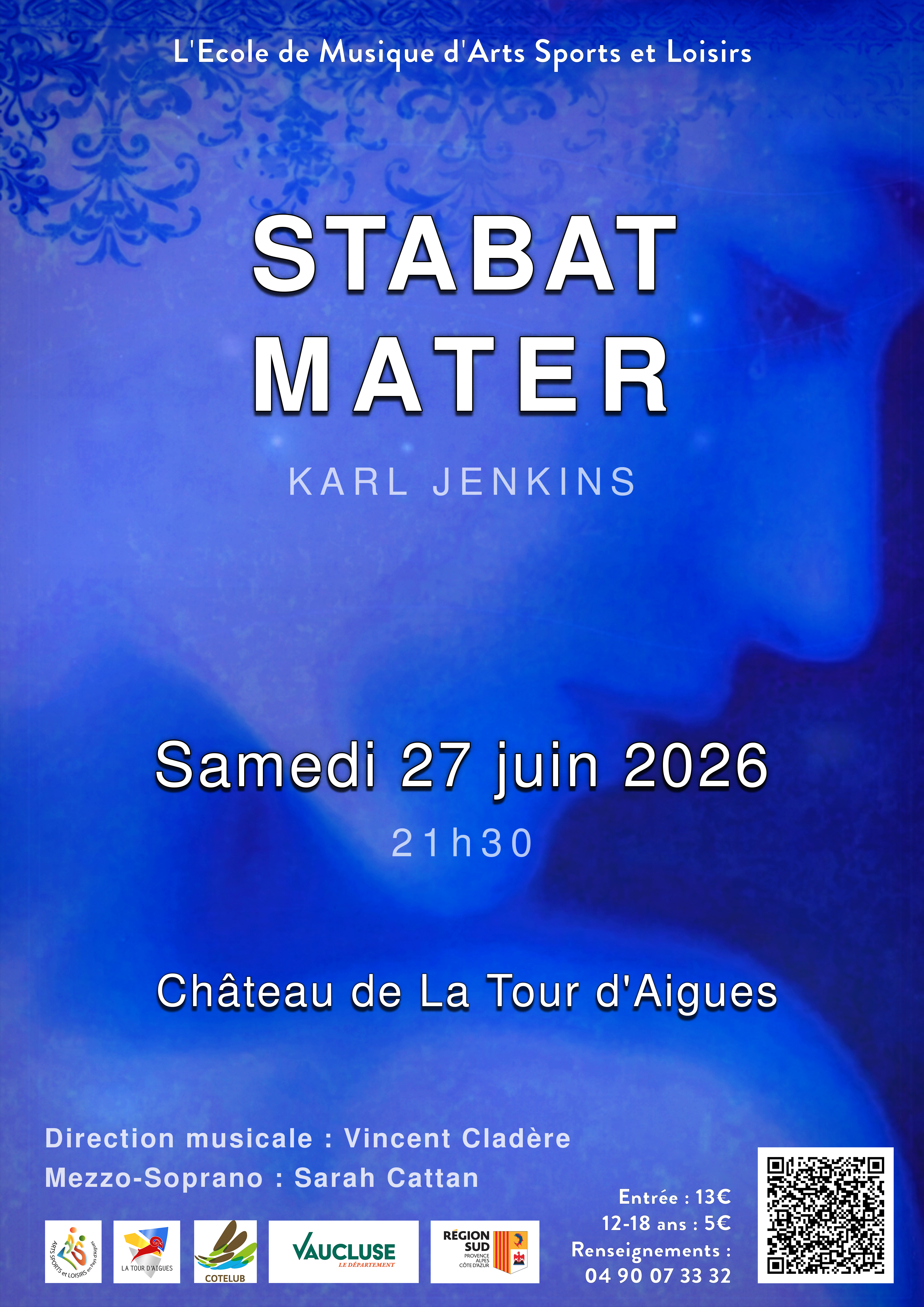 CONCERT STABAT MATER - KARL JENKINS � La Tour d'Aigues