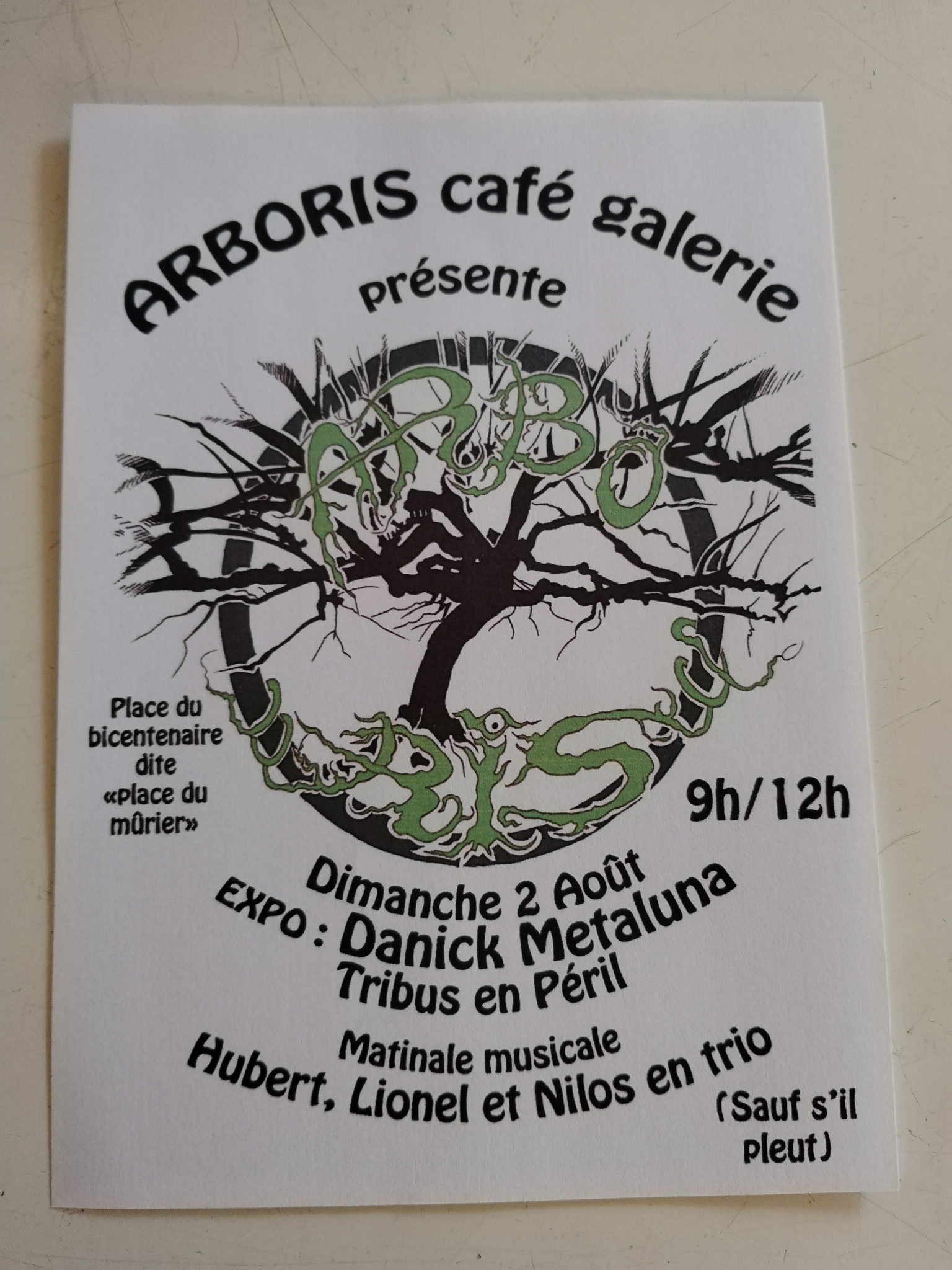 Trio musical et expo 