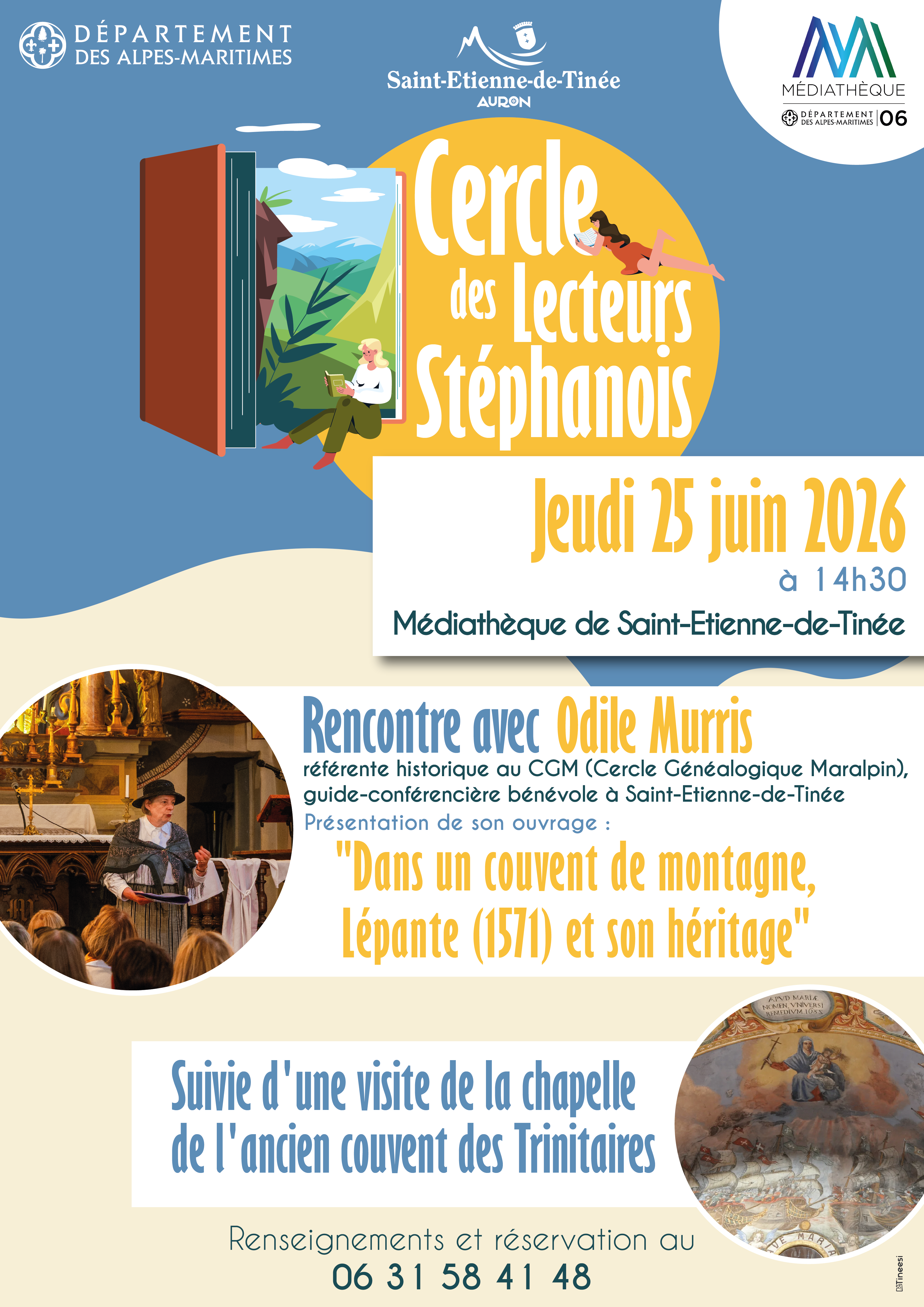 Cercle des lecteurs St�phanois Rencontre avec Odile MURRIS