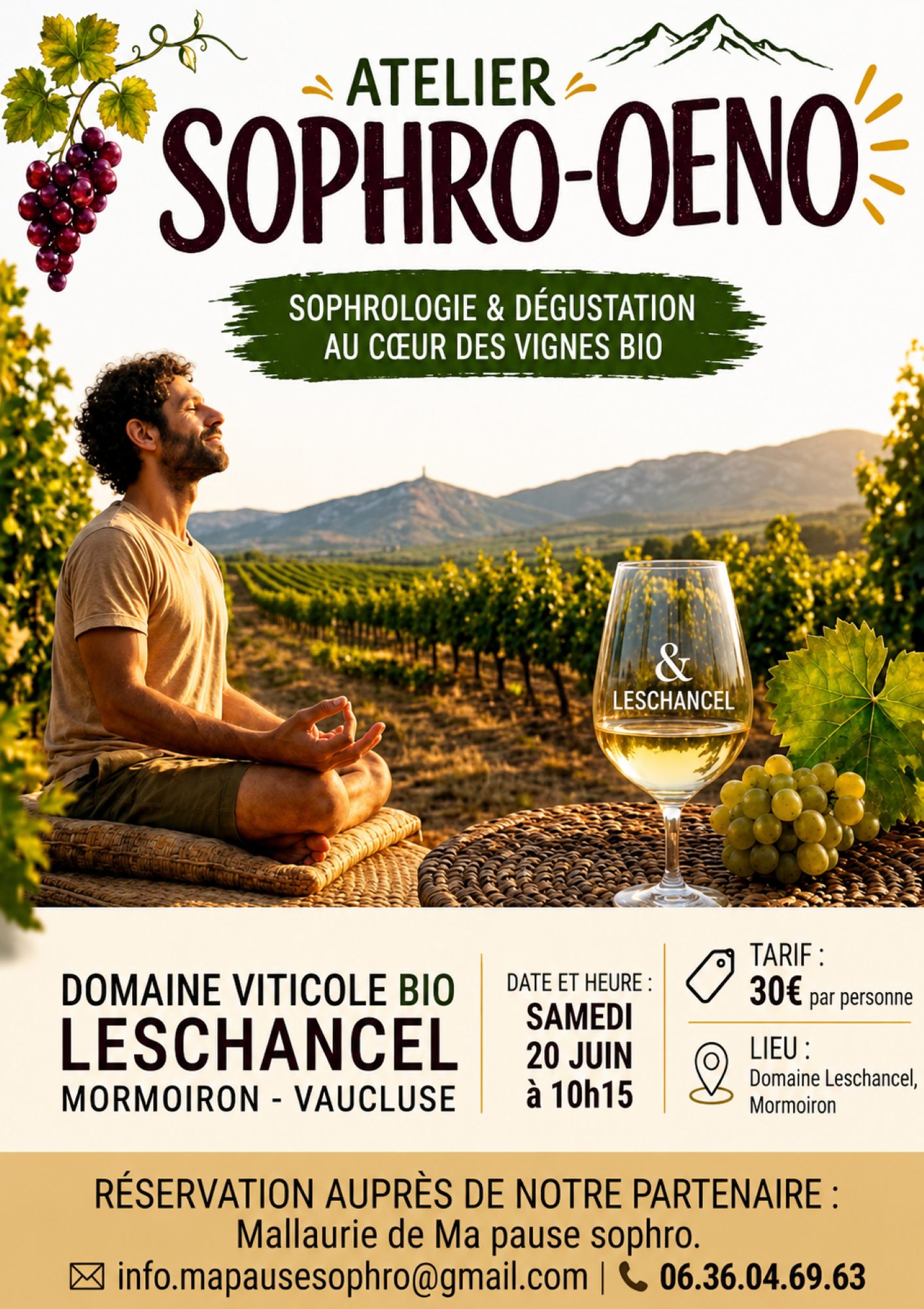 Atelier Sophro-Oeno au Domaine LesChancel