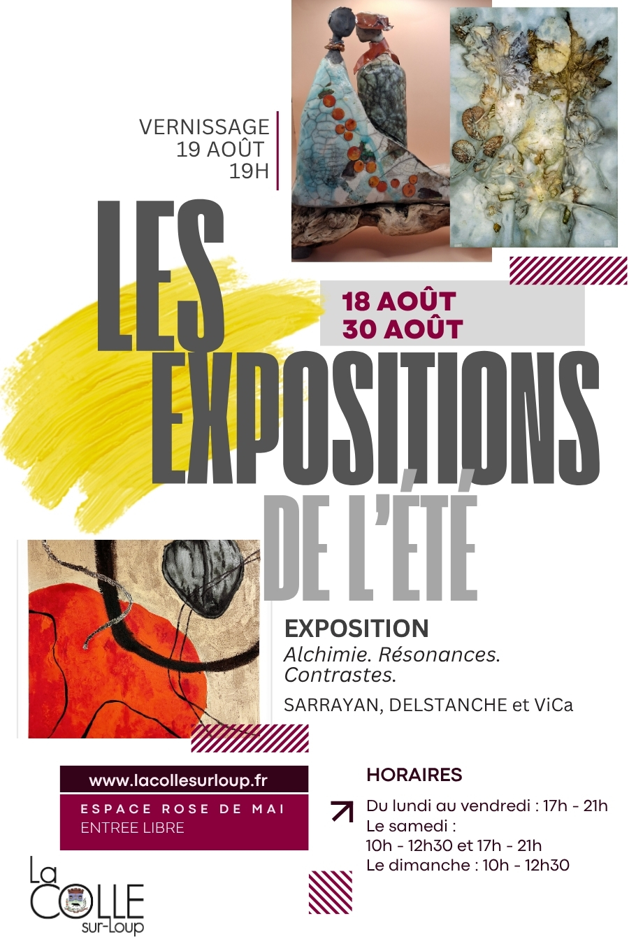 LES EXPOSITIONS DE L�ETE - Alchimie. R�sonances. Contrastes.
