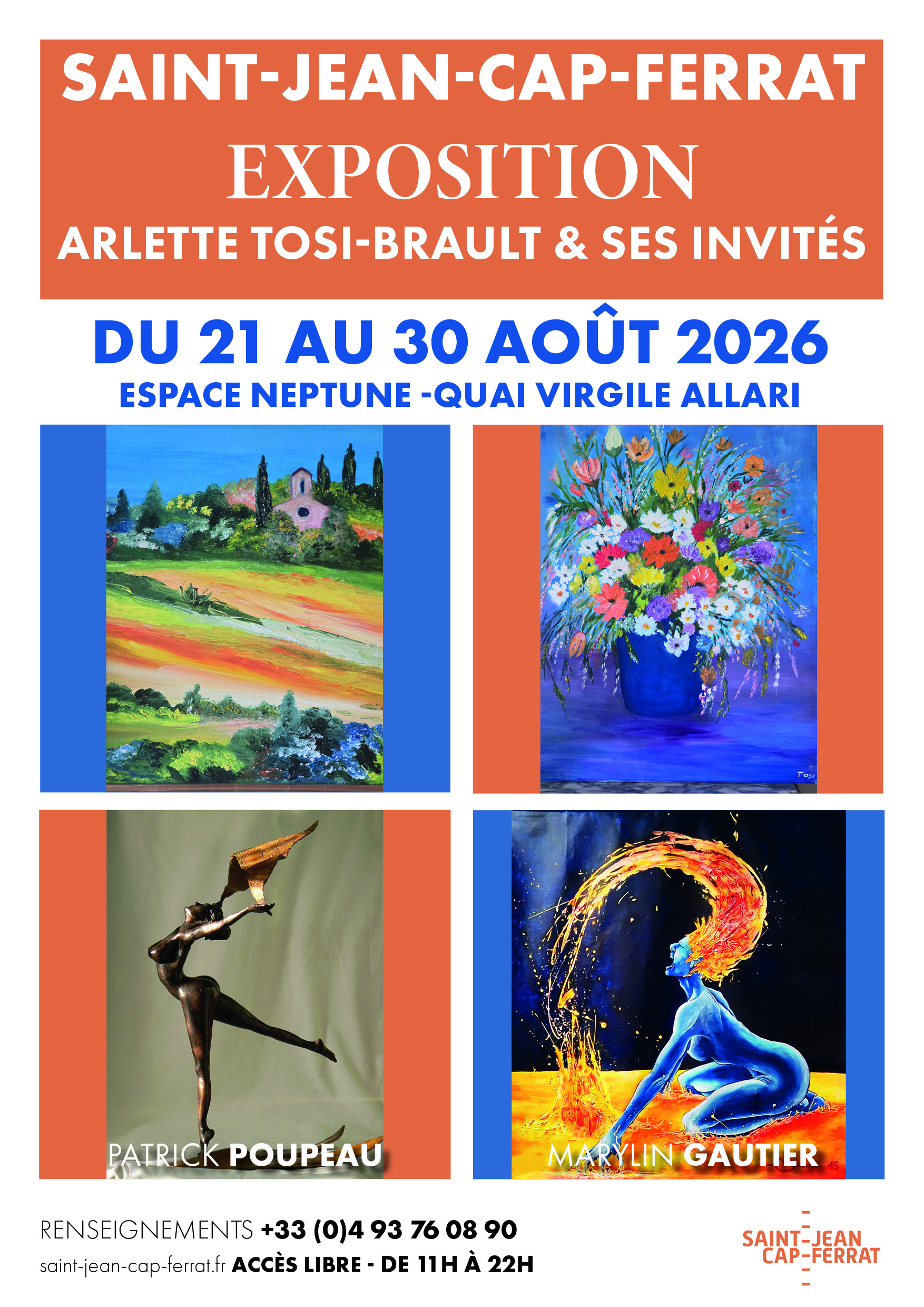 Exposition de peinture par Arlette Tosi-Brault et ses invit�s Patrick Poupeau et Marylin Gautier