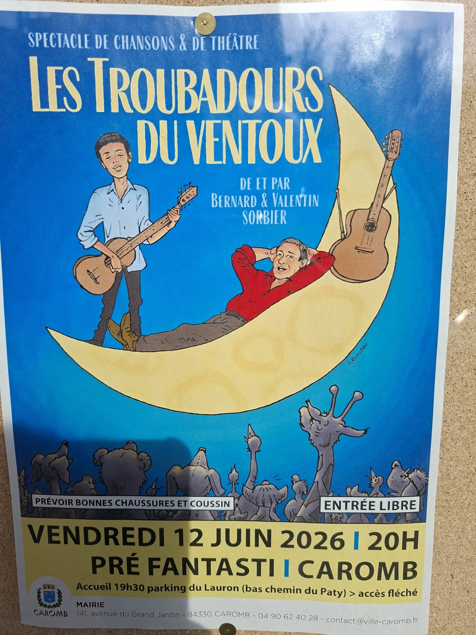 Spectacle de chansons & de th��tre : Les Troubadours du Ventoux