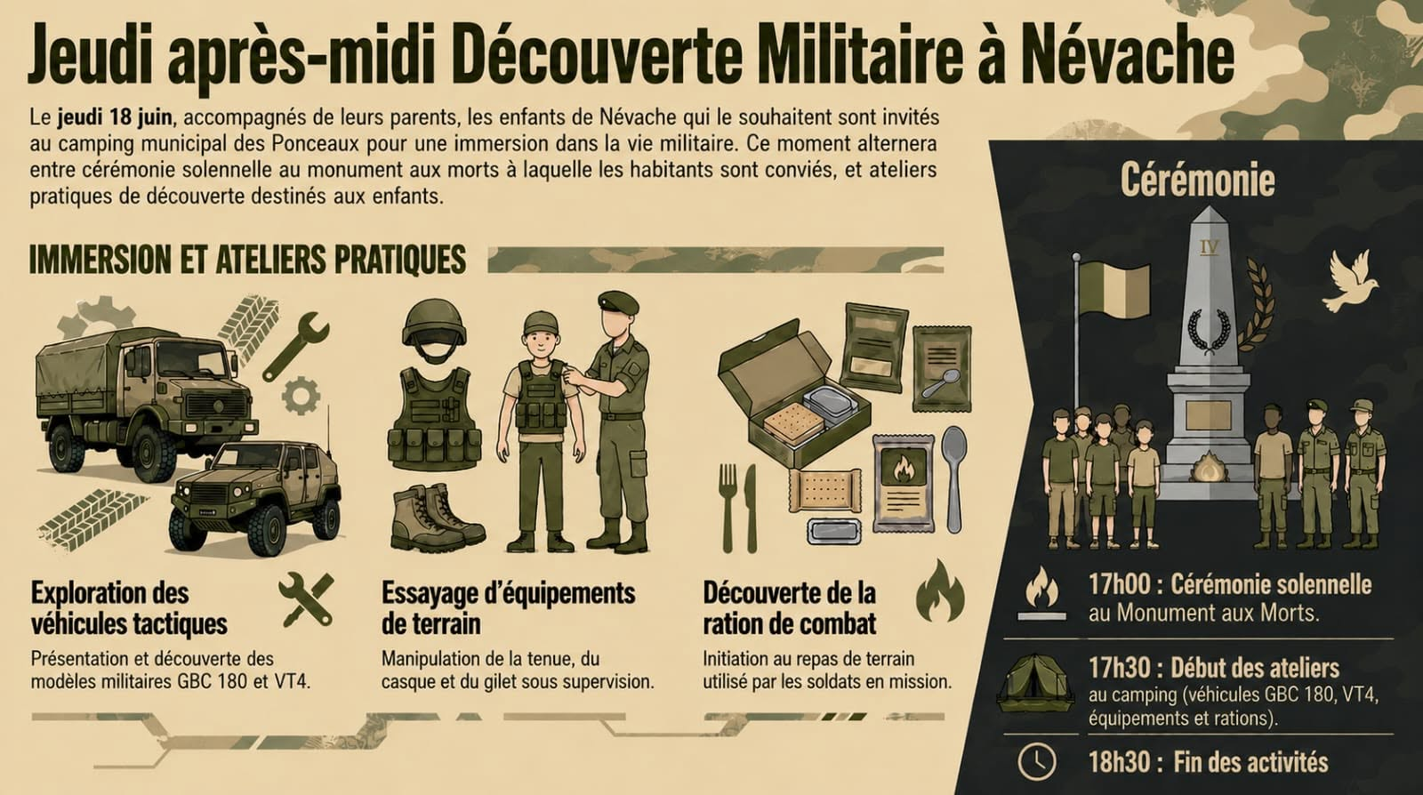 Apr�s-midi d�couverte de la vie Militaire
