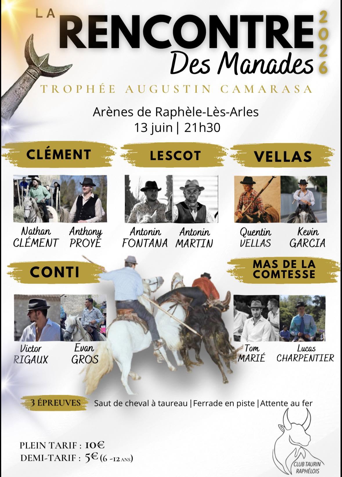 La Rencontre des Manades 2026 � Troph�e Augustin Camarasa