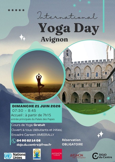 Avignon c�l�bre la Journ�e internationale du Yoga !