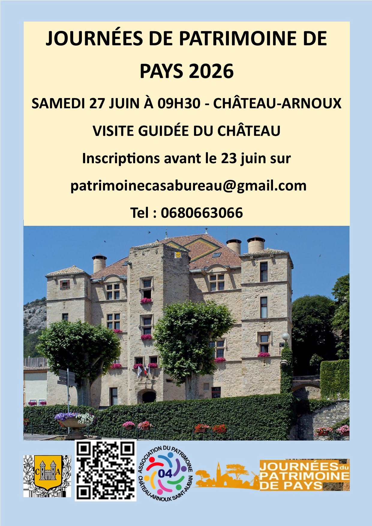 Journ�es de patrimoine de pays � Ch�tau-Arnoux