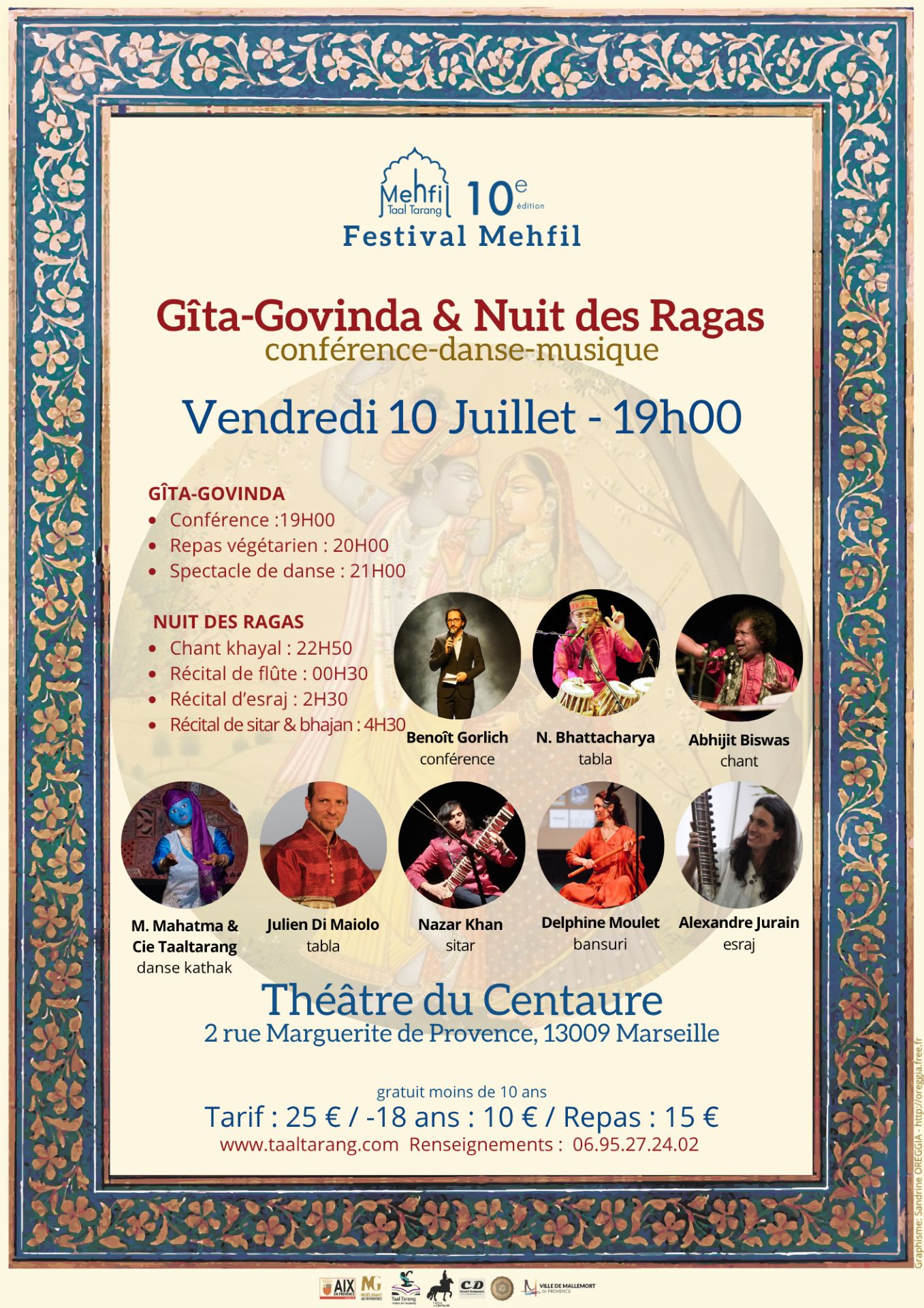Nuit des raagas - conf�rence, danse et musique indienne