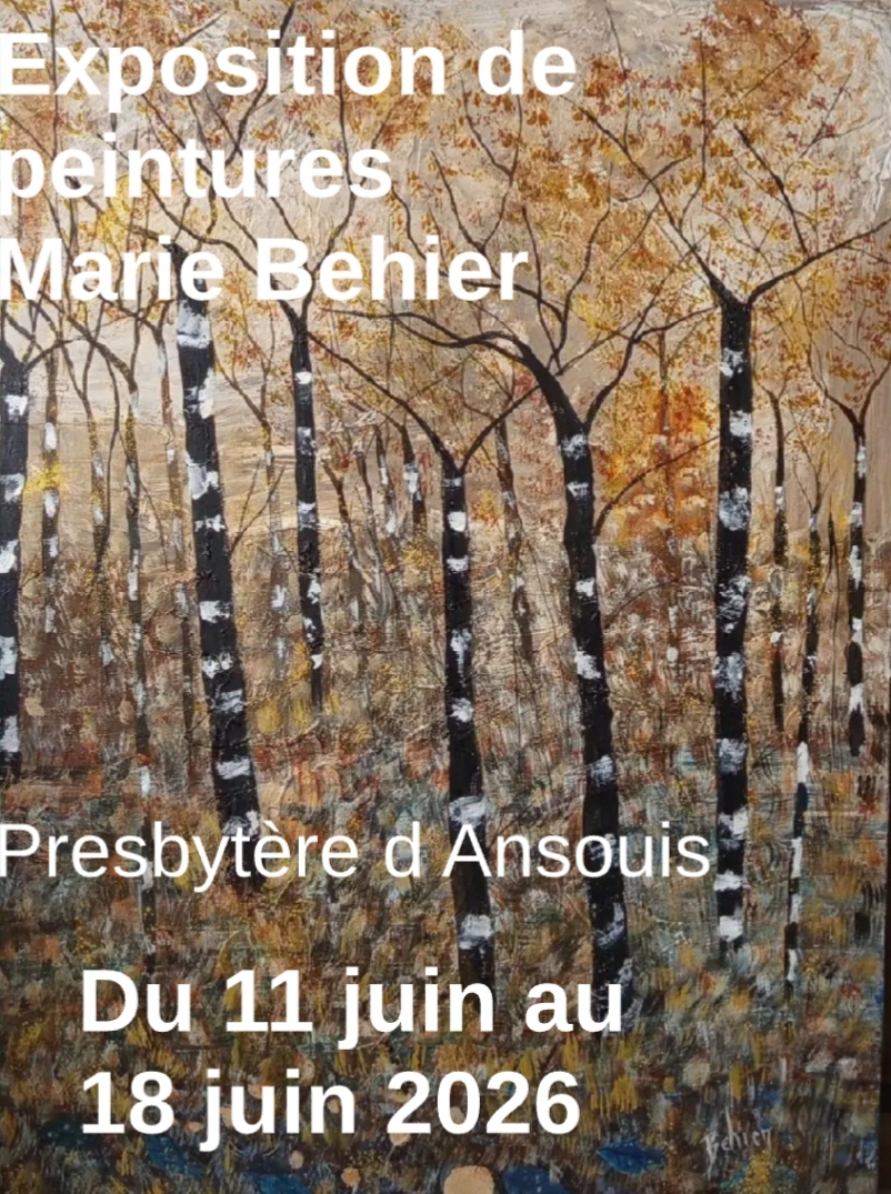 Exposition de peintures � Ansouis.